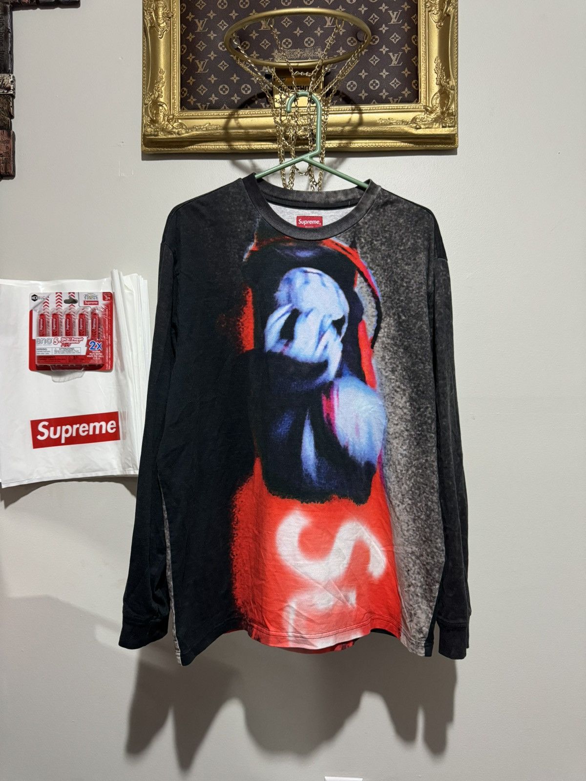 20AW Bobsled L/S Top 両面プリント　長袖Tシャツ　M 黒 20AW Bobsled L/S Top ボブスレー 両面プリント ロングスリーブ クルー