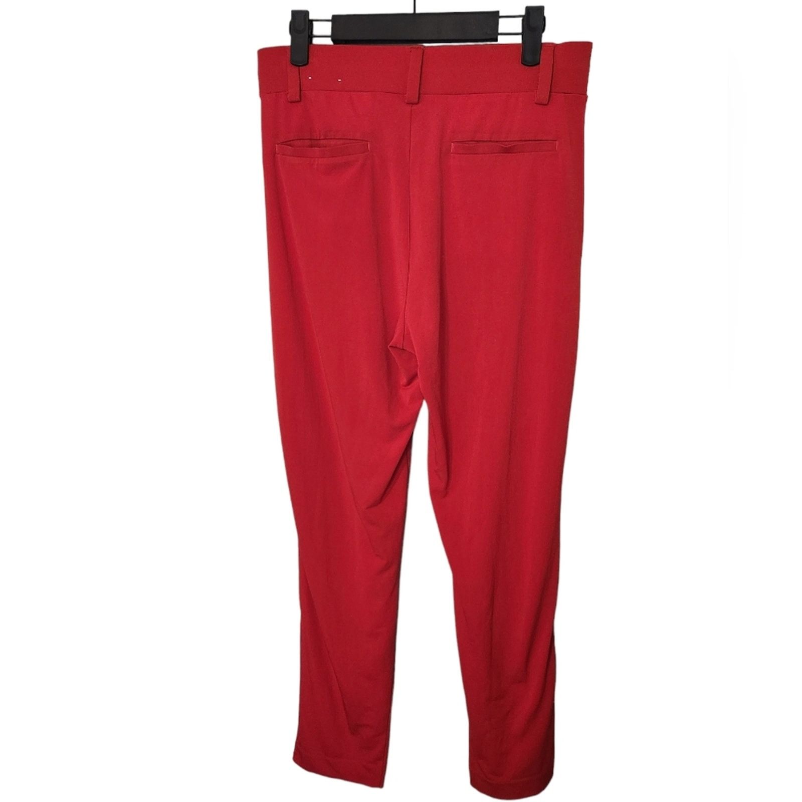 Express Express Pull On Red Trouser Pleated Ankle Pants Small Size 27" / US 4 / IT 40 - 3 Thumbnail