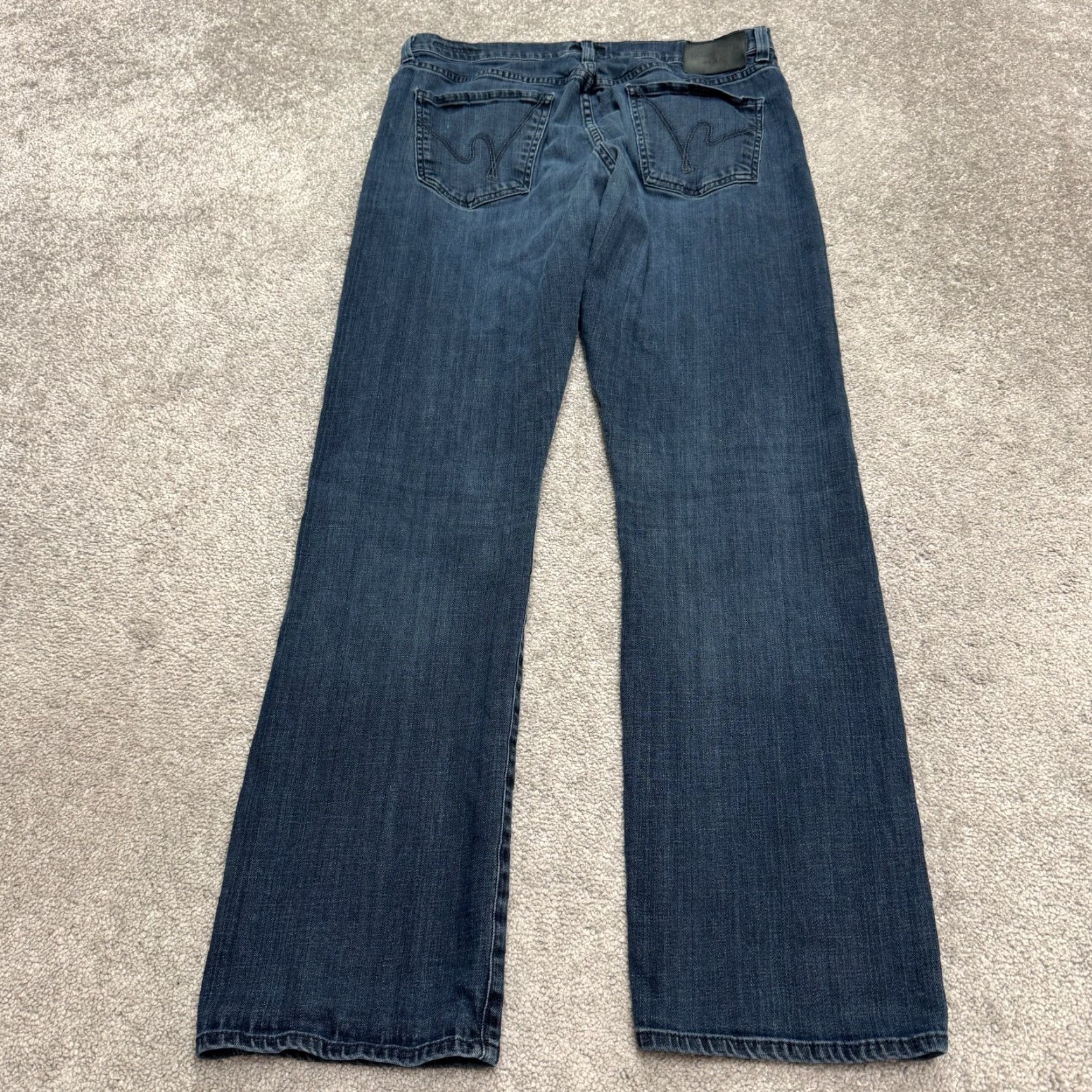 Citizens Of Humanity Citizens of Humanity Straight Leg Jeans Mens 33x33 Blue Dark Wash Size US 33 - 2 Thumbnail