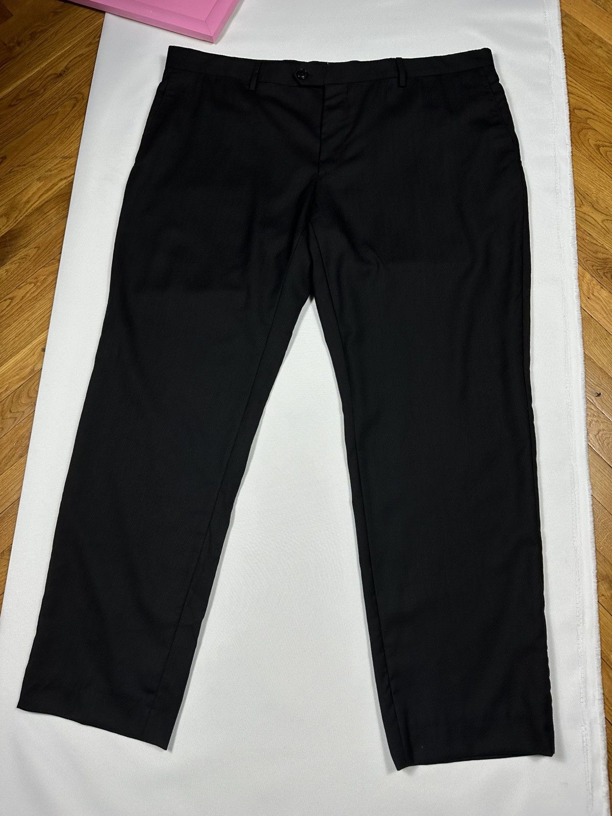 Etro ETRO 58 Pants Black Suit Logo Trousers Men’s Lana Wool Size US 42 / EU 58 - 3 Thumbnail