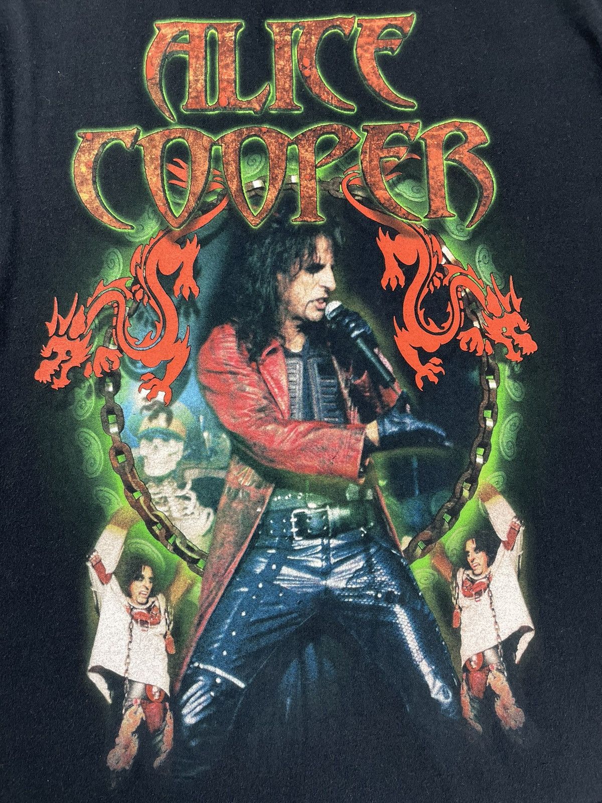 Band Tees × Vintage Vintage Alice Cooper 2000’s Tour Rock Band Tee T-Shirt Size US XL / EU 56 / 4 - 4 Thumbnail