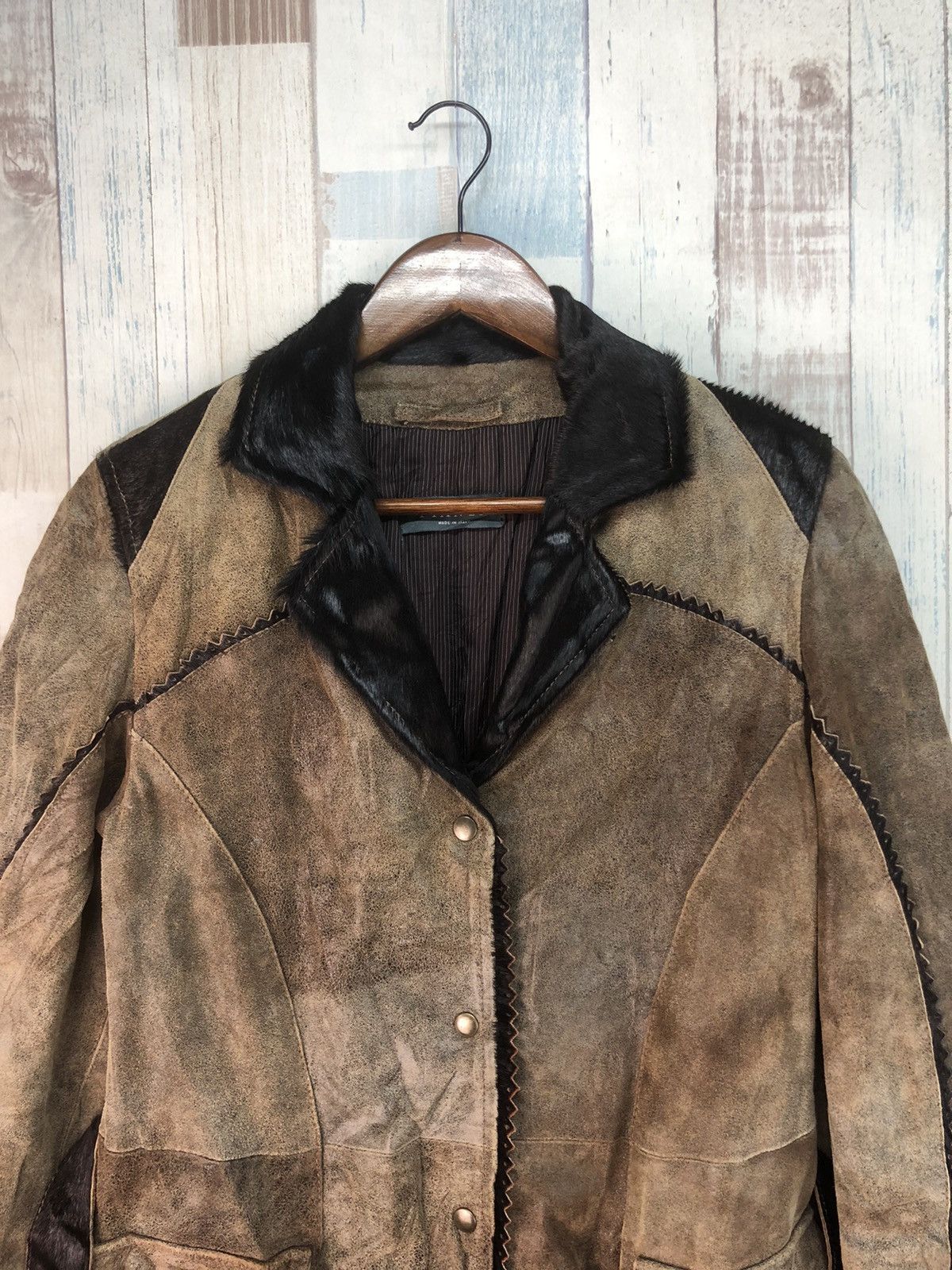 Genuine Leather × Vintage Vintage Pianca Leather Long Jacket Size S / US 4 / IT 40 - 3 Thumbnail