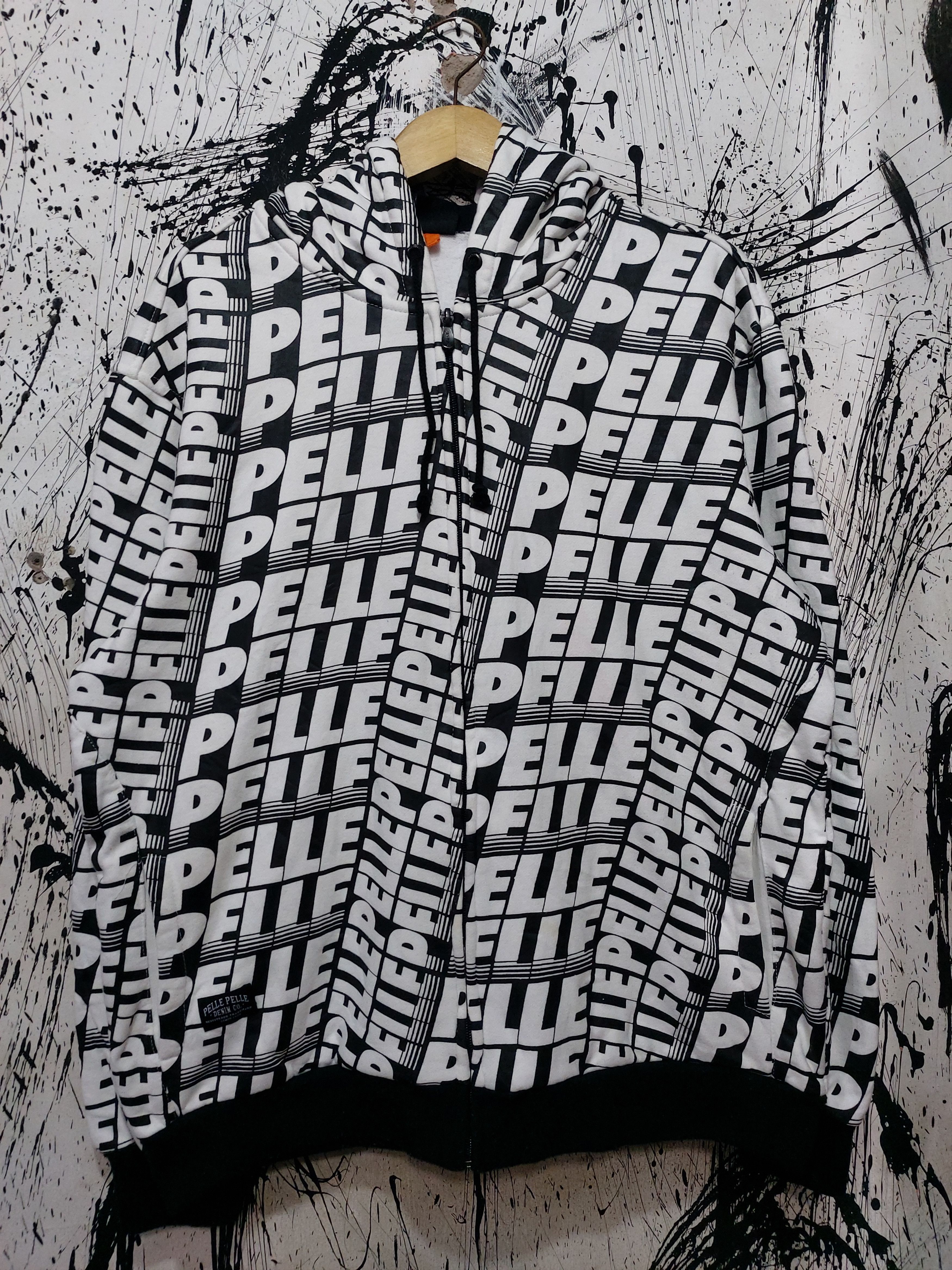 Pelle Pelle Y2K PELLE PELLE MONOGRAM ZIP HOODIE Size US XL / EU 56 / 4 - 1 Thumbnail