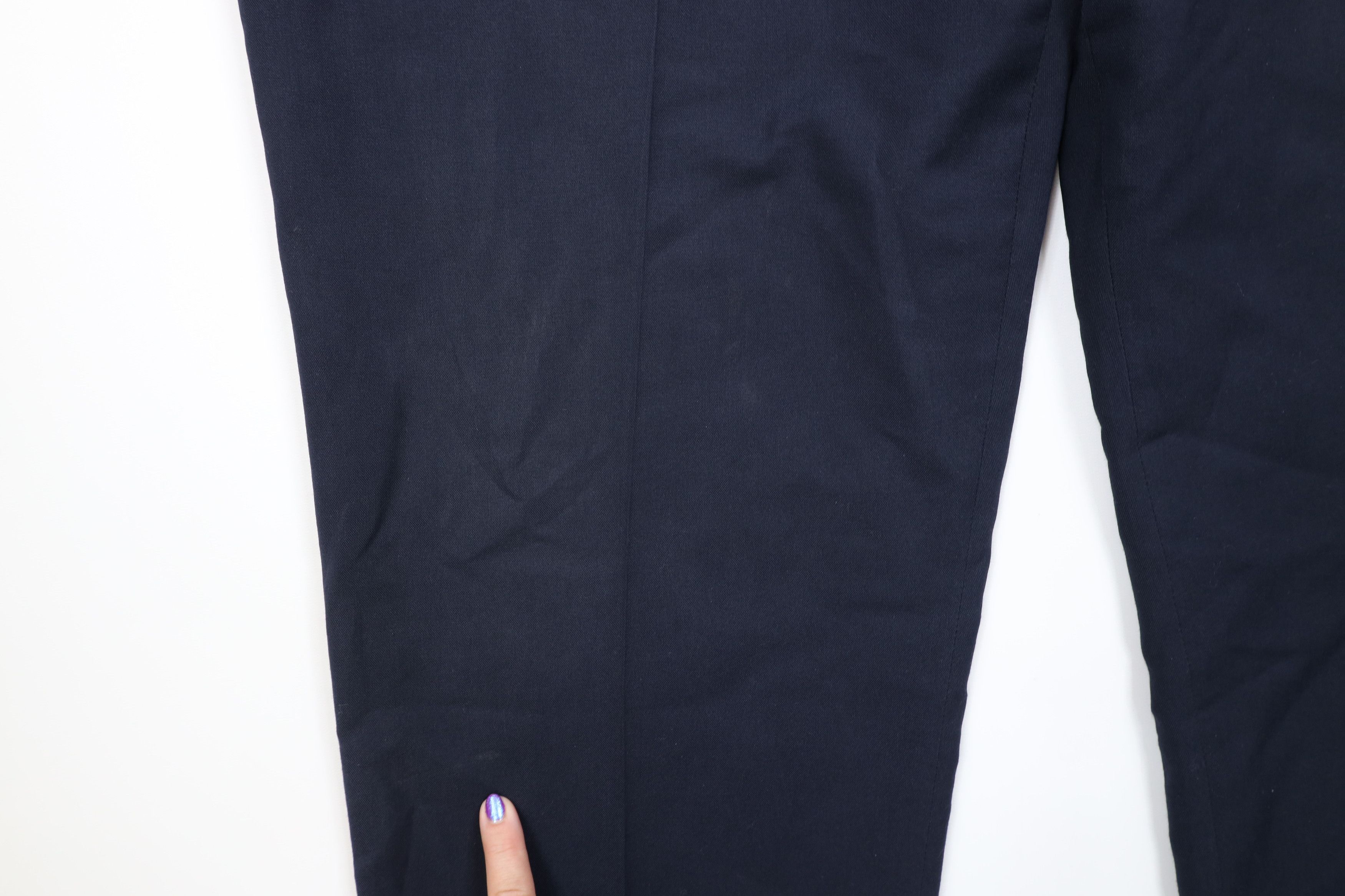 Vintage Vintage 70s Streetwear Wide Leg Knit Chino Pants Blue USA Size US 44 / EU 60 - 5 Thumbnail
