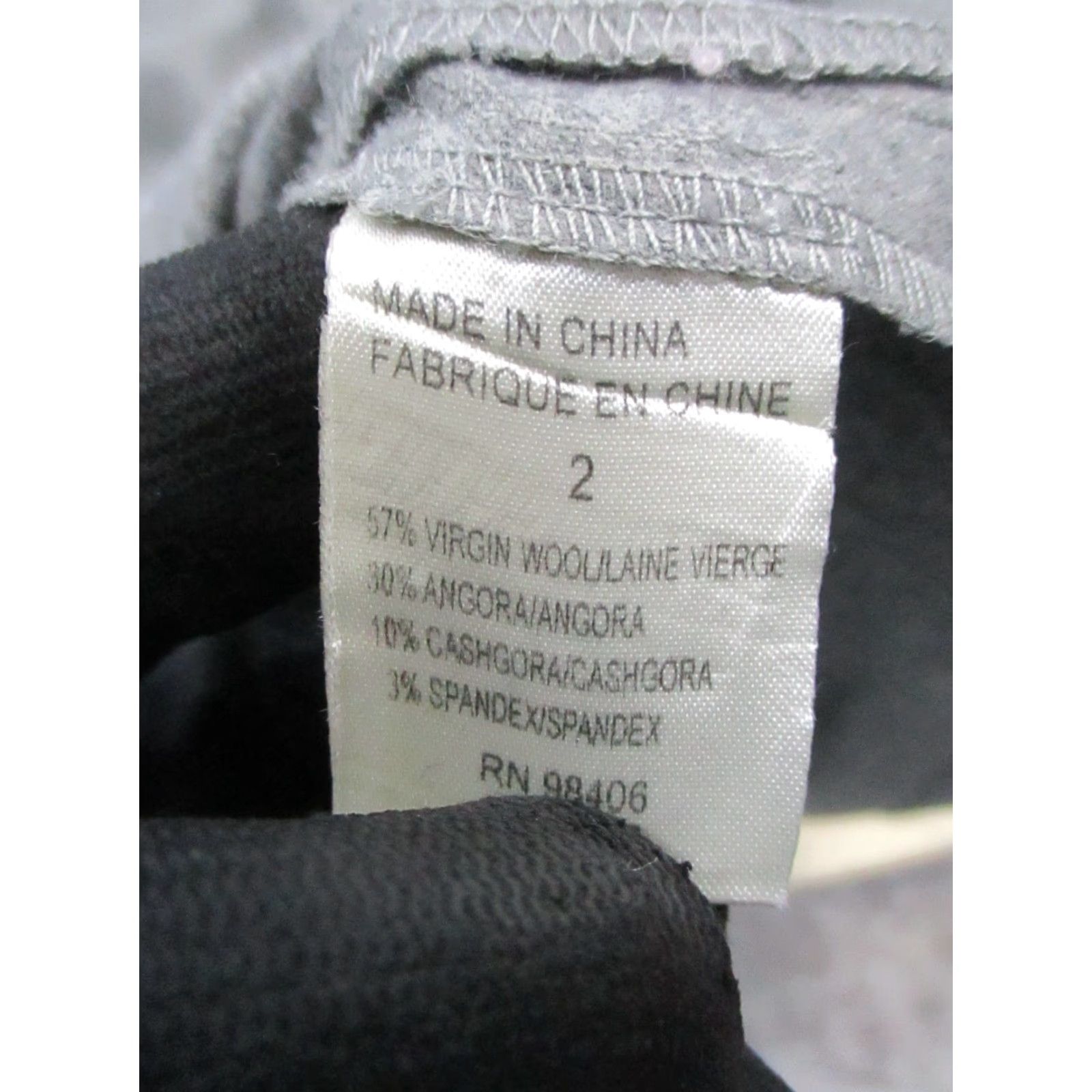 Theory VINTAGE Theory Dress Womens Short Wool Gray Crew Neck Casual Sheath 2 Fall Spring Women's Size XS / US 0-2 / IT 36-38 - 6 Thumbnail