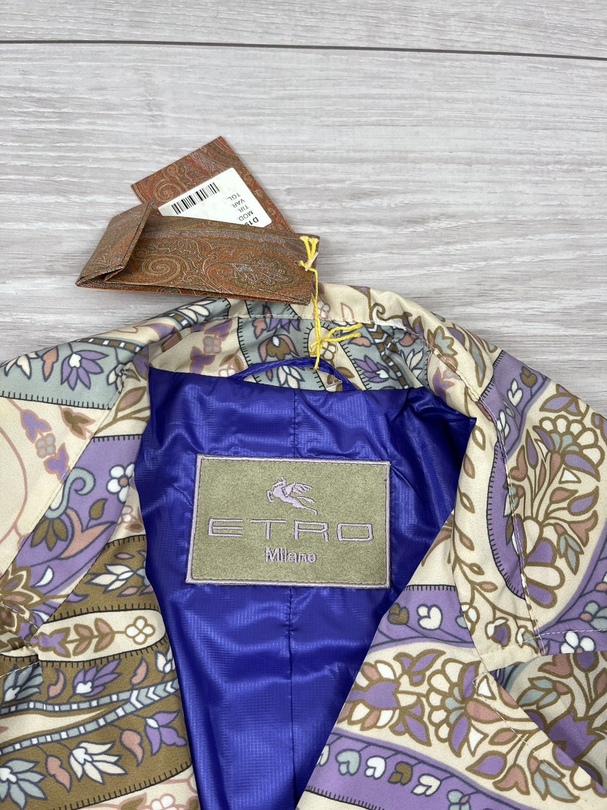 Etro New Etro Multicolor All Over Print Nylon Trench Coat Jacket Size US M / EU 48-50 / 2 - 10 Thumbnail