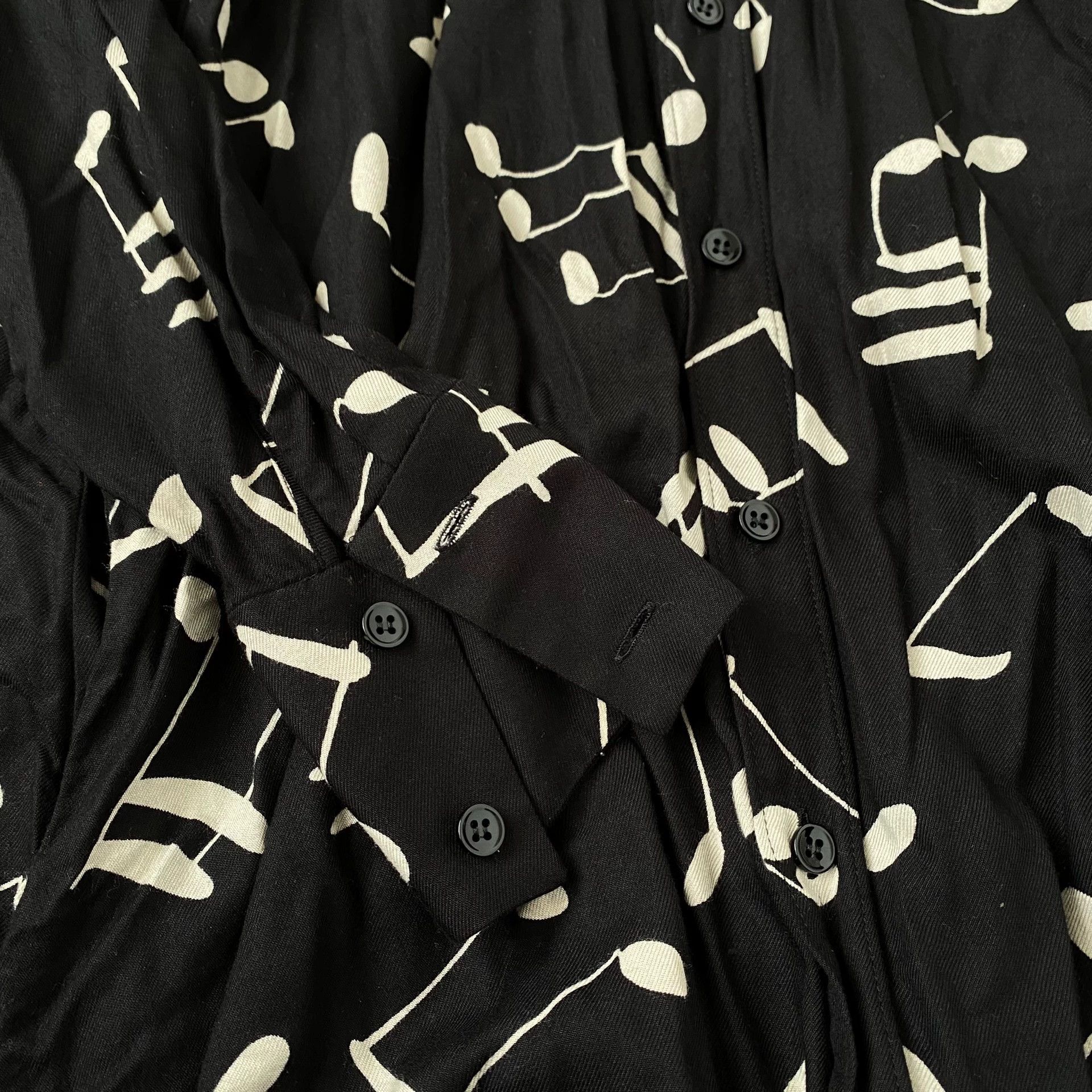 Saint Laurent Paris Saint Laurent SLP Musical Note Shirt Size US M / EU 48-50 / 2 - 5 Thumbnail