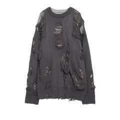 VIBE Retro punk grunge distressed patchwork knitwear sweater Size US M / EU 48-50 / 2 - 7 Thumbnail