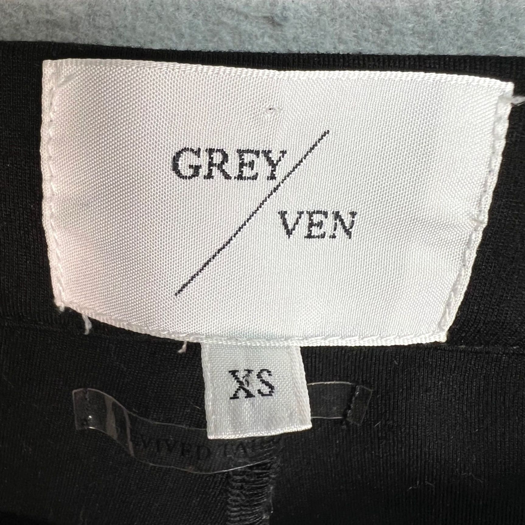 Vintage Grey/Ven Womens XS Black High-Waisted Flared Dress Pants Shirt? Size 26" / US 2 / IT 38 - 3 Thumbnail
