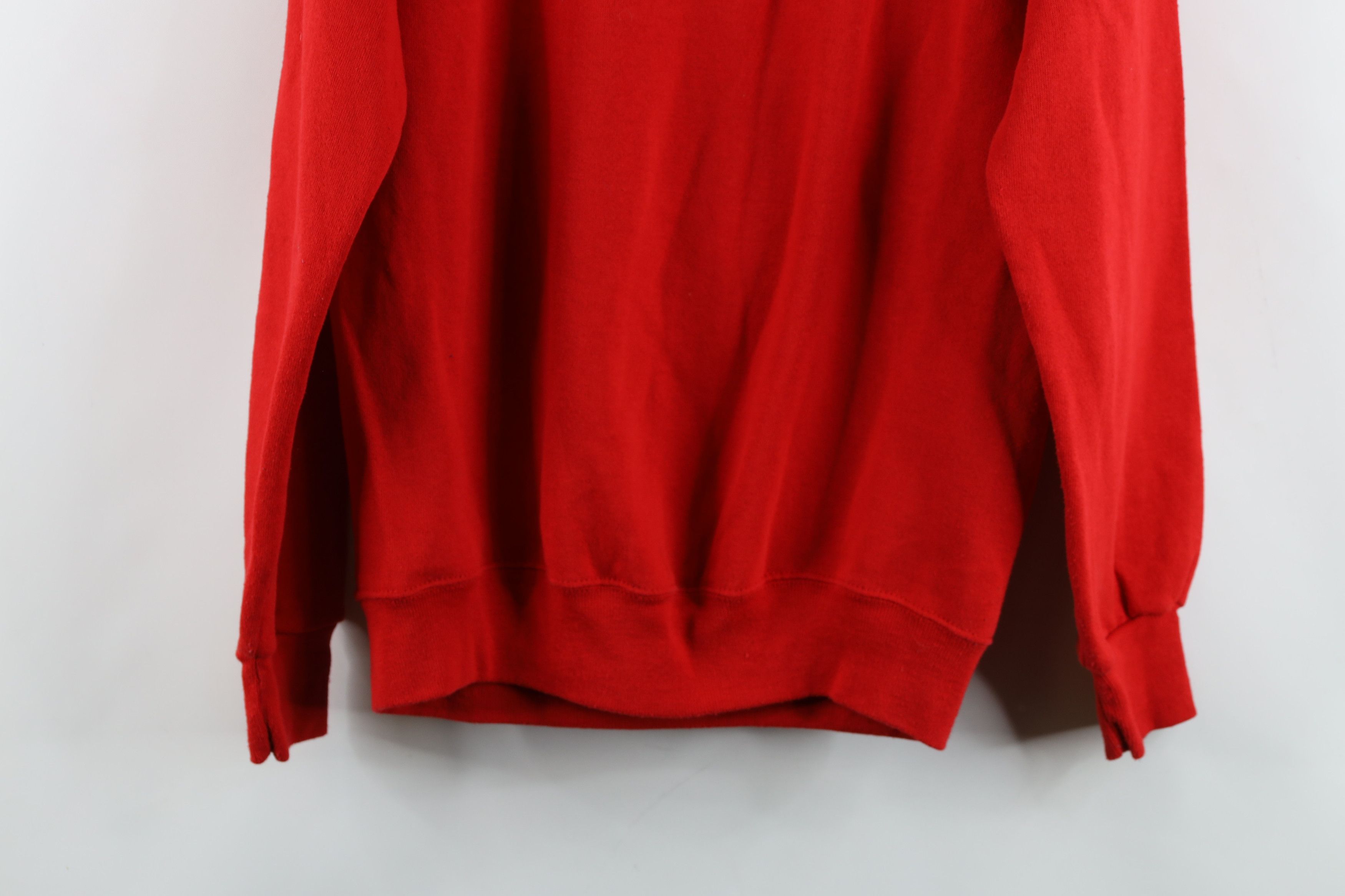 Vintage Vintage 80s Christmas Duck the Halls Sweatshirt Red USA Size M / US 6-8 / IT 42-44 - 13 Thumbnail