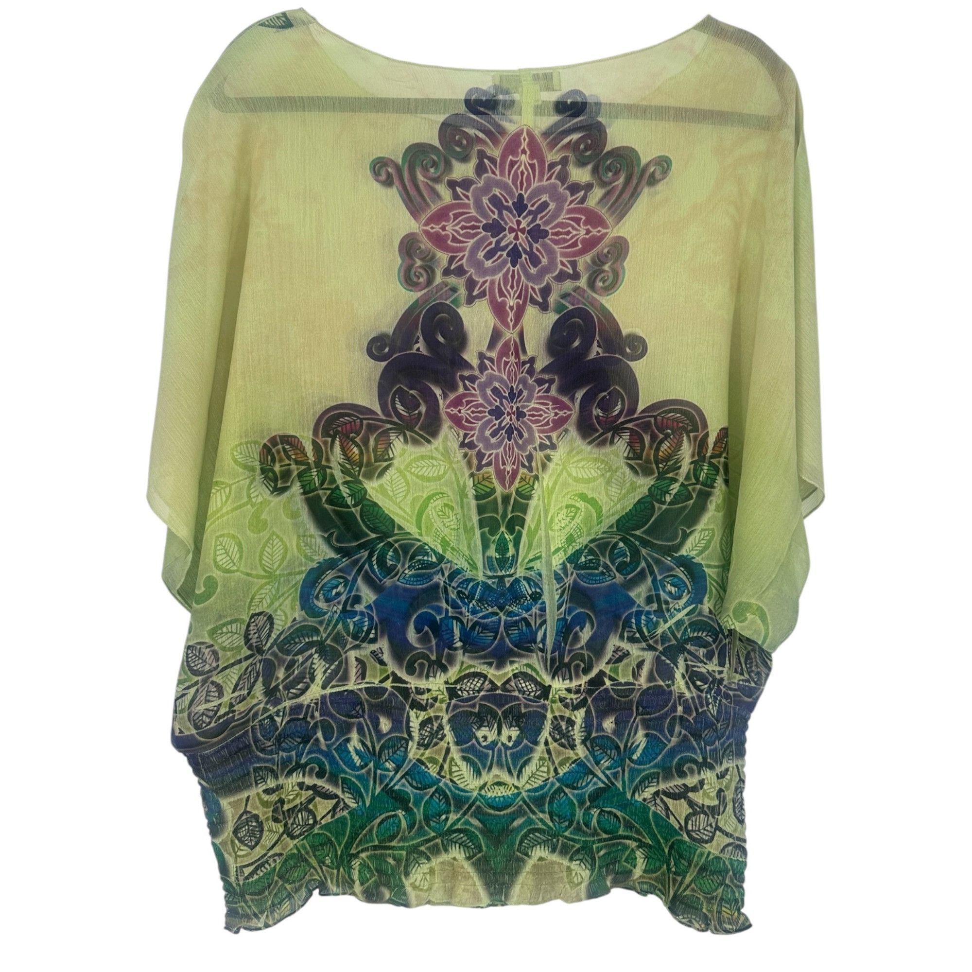 Other Live and Let Live Women’s Sage Green Peasant Blouse Large Ba Size L / US 10 / IT 46 - 2 Thumbnail