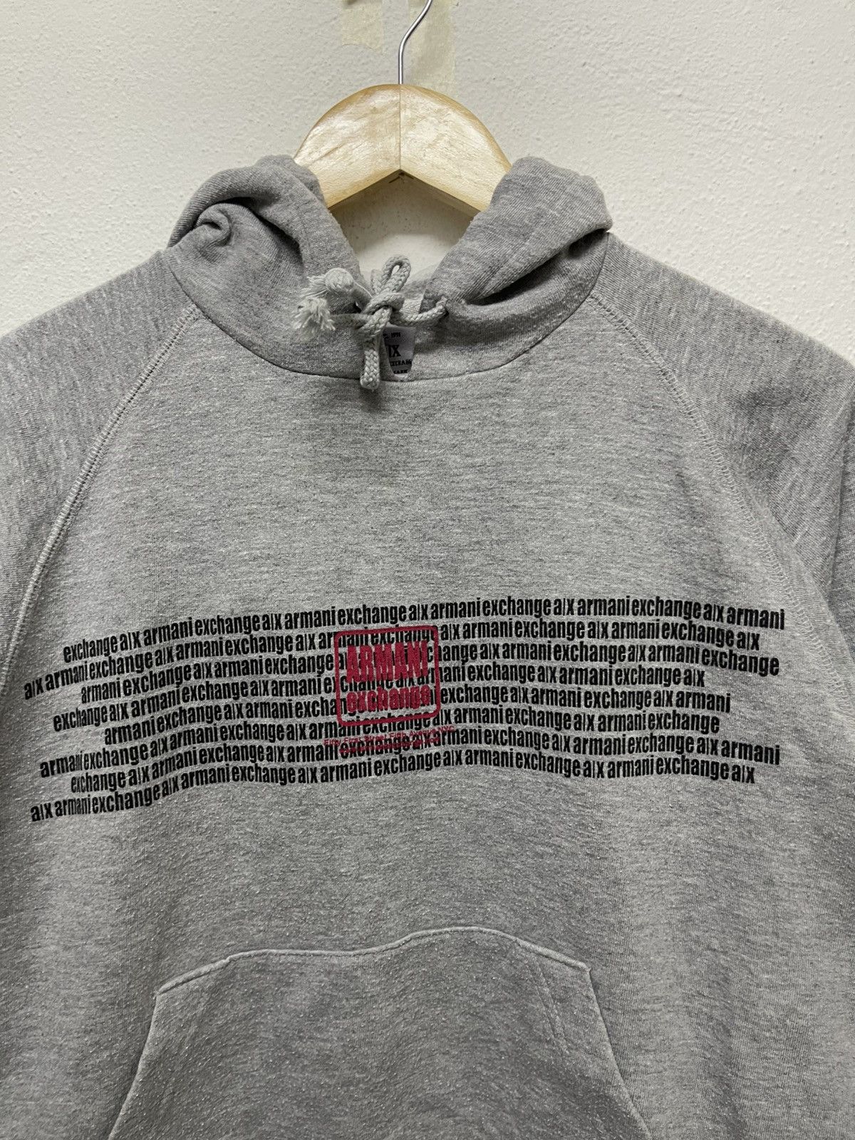 Armani Exchange 90s ARMANI EXCHANGE HOODIE MONOGRAM Size US S / EU 44-46 / 1 - 7 Thumbnail