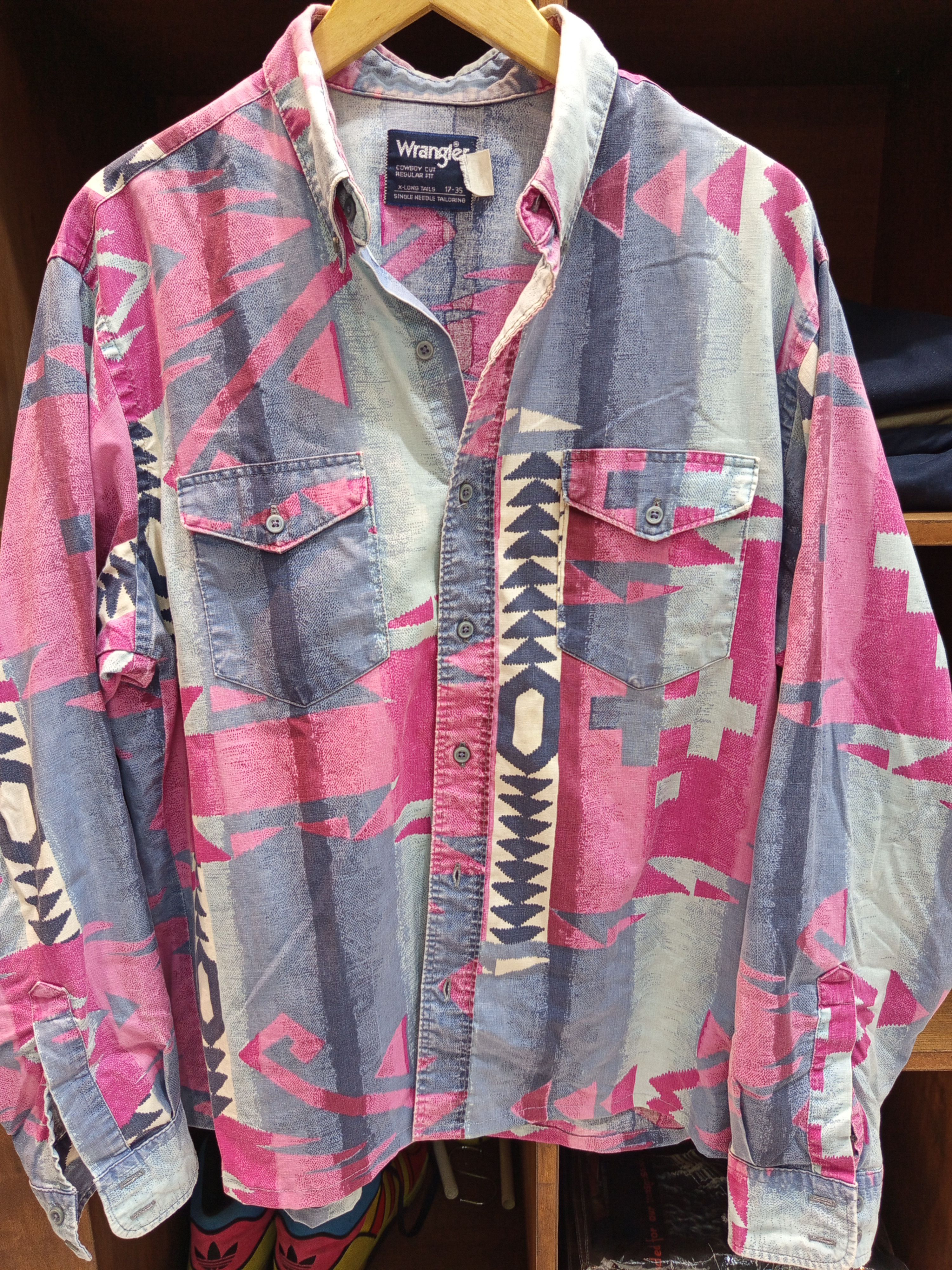 Wrangler Vintage Wrangler Cowboy Cut Southwestern Shirt 90s Size US XL / EU 56 / 4 - 8 Thumbnail