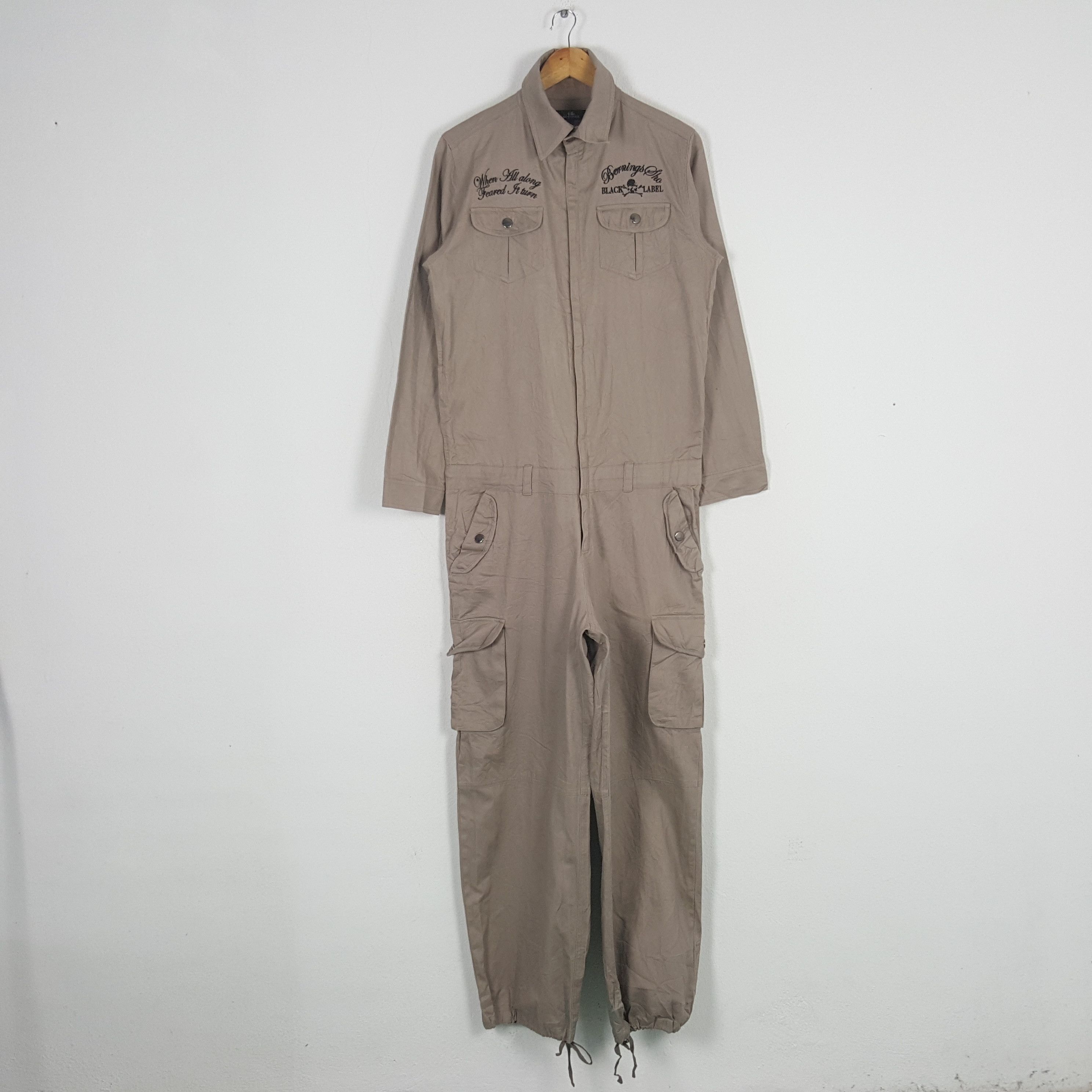 If Six Was Nine × Japanese Brand × Vintage Vintage Berning Sha Black Label Punk Coverall Jacket C284N18 Size US S / EU 44-46 / 1 - 4 Thumbnail