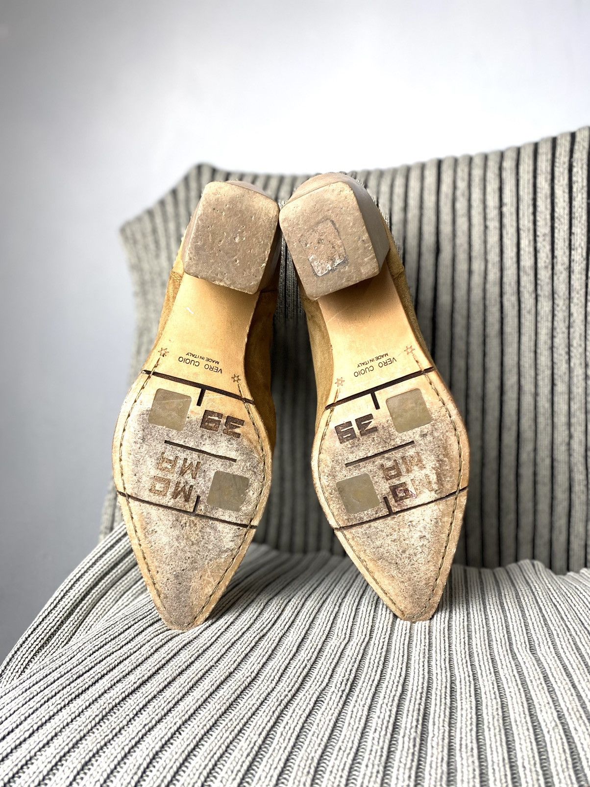 Cowboy Equipment Rare! Vintage Moma Suede Boots Cowboy Avant Garde Size US 7 / IT 37 - 8 Thumbnail
