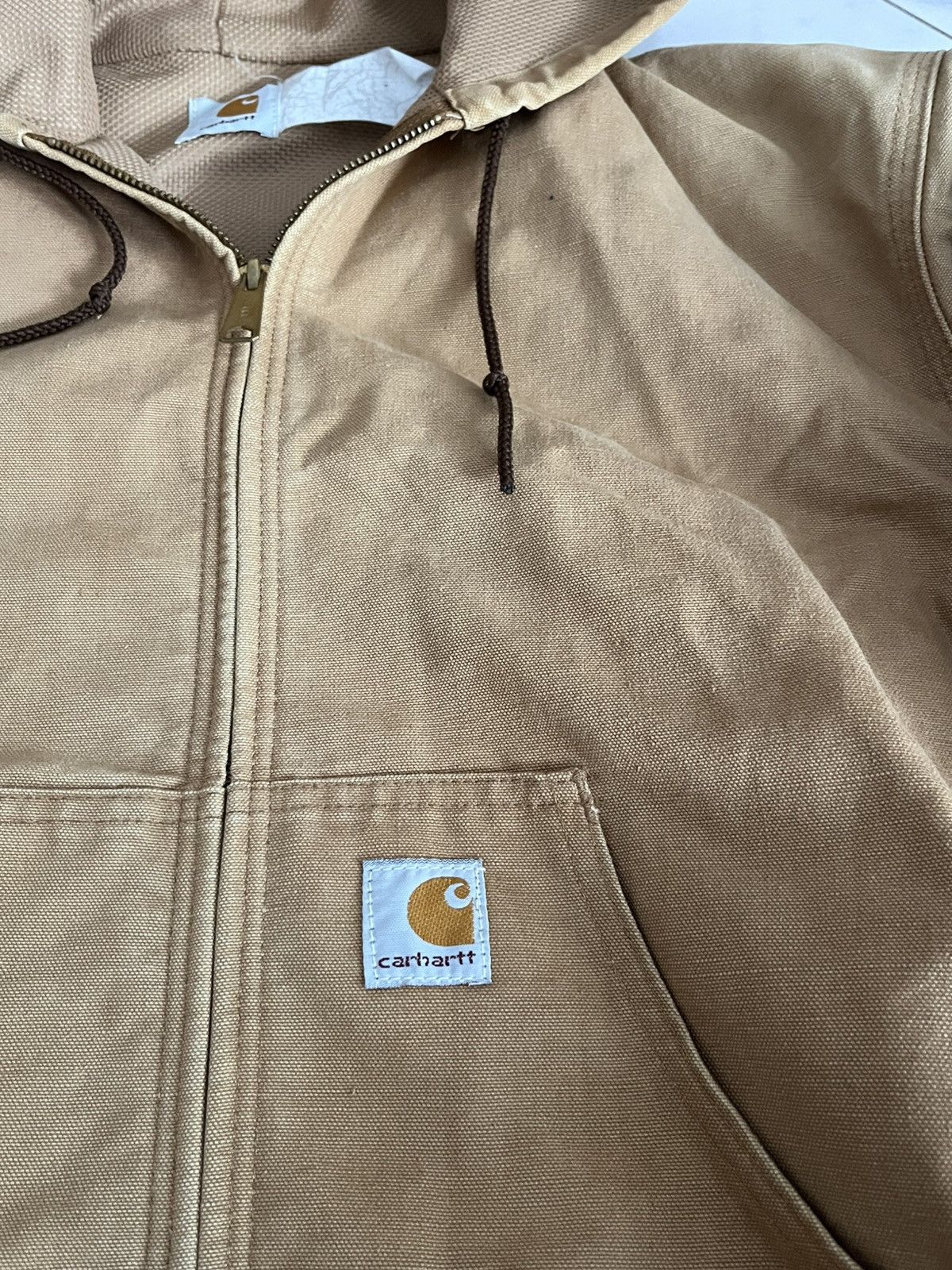 Carhartt Vintage Carhartt Tan Active Thermal Lined Waffle 90’s Jacket Size US L / EU 52-54 / 3 - 3 Thumbnail
