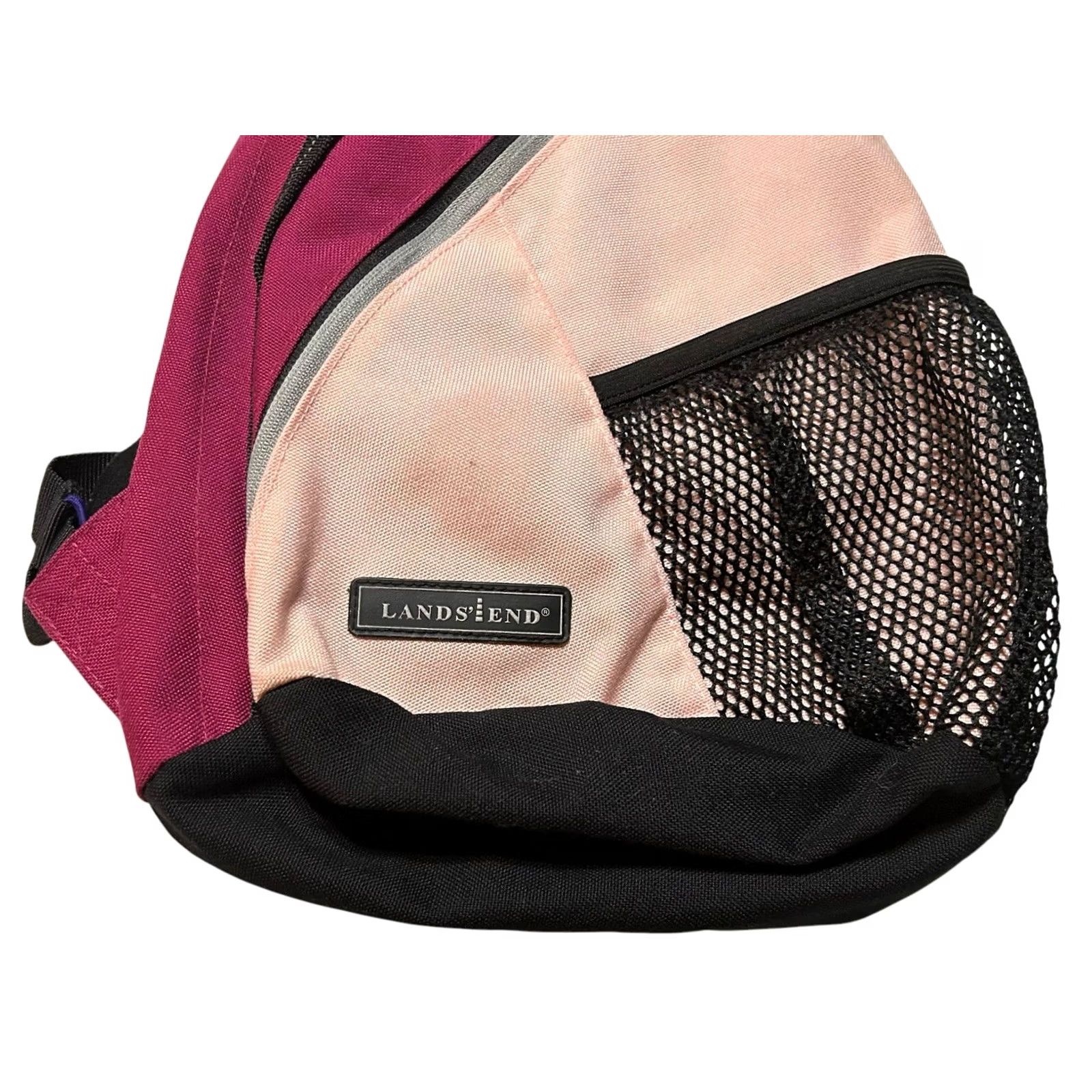 Lands' End Lands' End Pink Sling Crossbody Shoulder Bag Purse Nylon Women’s Tote Size ONE SIZE - 2 Thumbnail