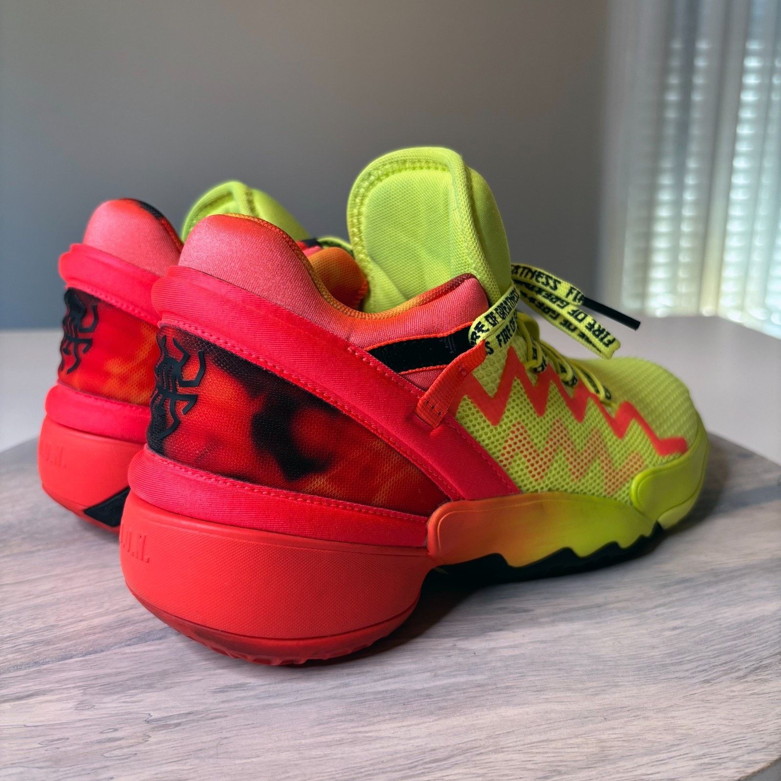 Adidas Adidas D.O.N Issue 2 Fire of Greatness Basketball Shoes Sz 5 Size US 5 / EU 37 - 6 Thumbnail