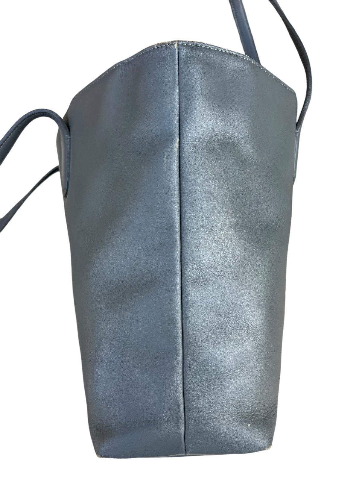 Japanese Brand × Leather THE PITH Japan Distress Muddy Patina Leather Tote Bag Size ONE SIZE - 14 Thumbnail
