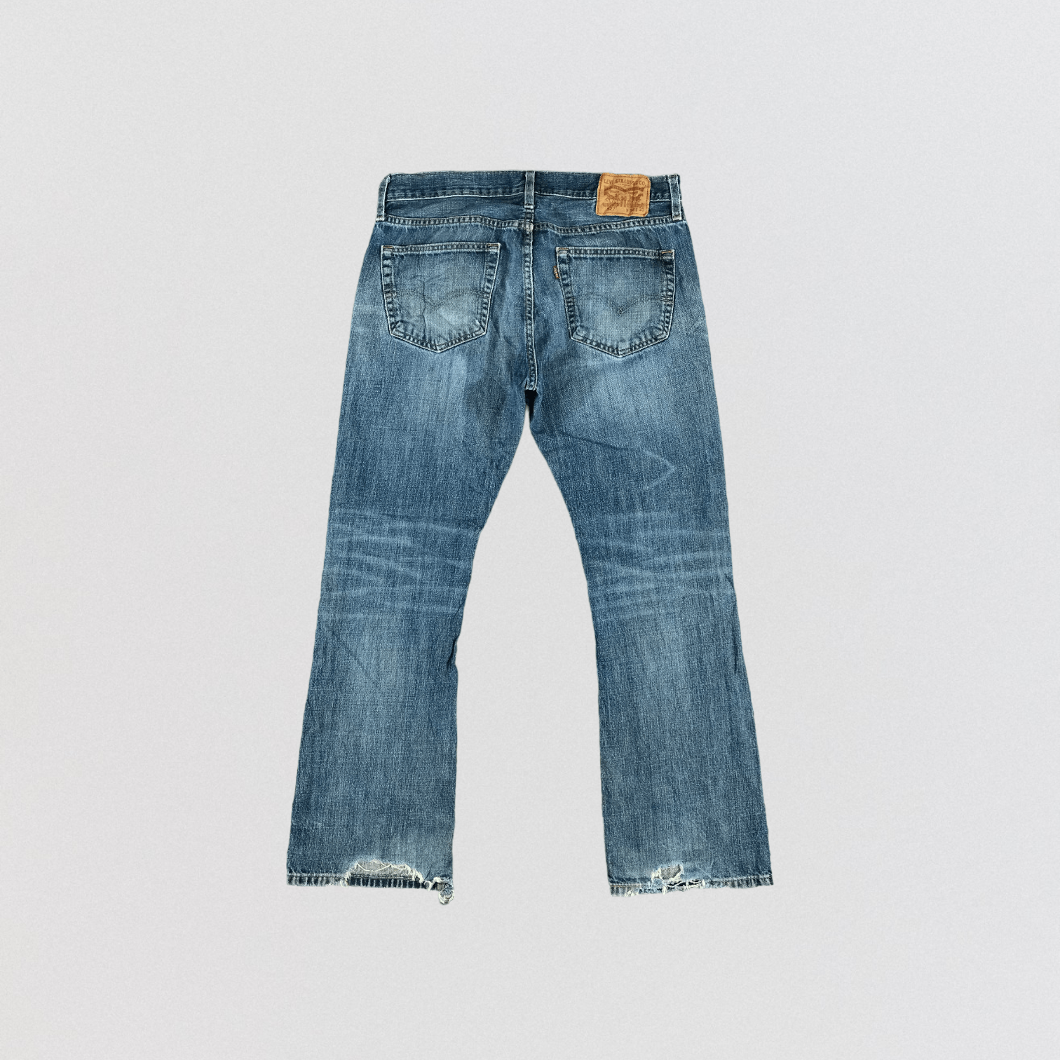 Levi's × Vintage Vintage Blue Wash Levis 527 Flare Jeans-JM3019 Size US 35 - 2 Thumbnail