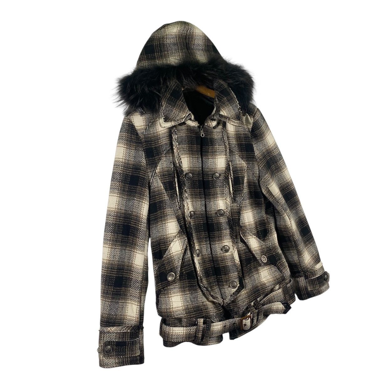 PPFM Vintage Ppfm Faux Fur Hoodie Zipper Jacket L Size Size US L / EU 52-54 / 3 - 3 Thumbnail