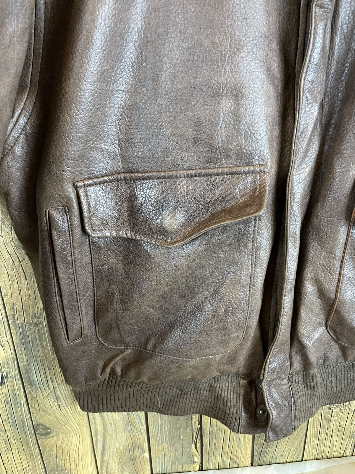 Vintage RARE VINTAGE HICAST CLUB A-2 FLYING AIRFORCE JACKET 1990s Size US L / EU 52-54 / 3 - 5 Thumbnail