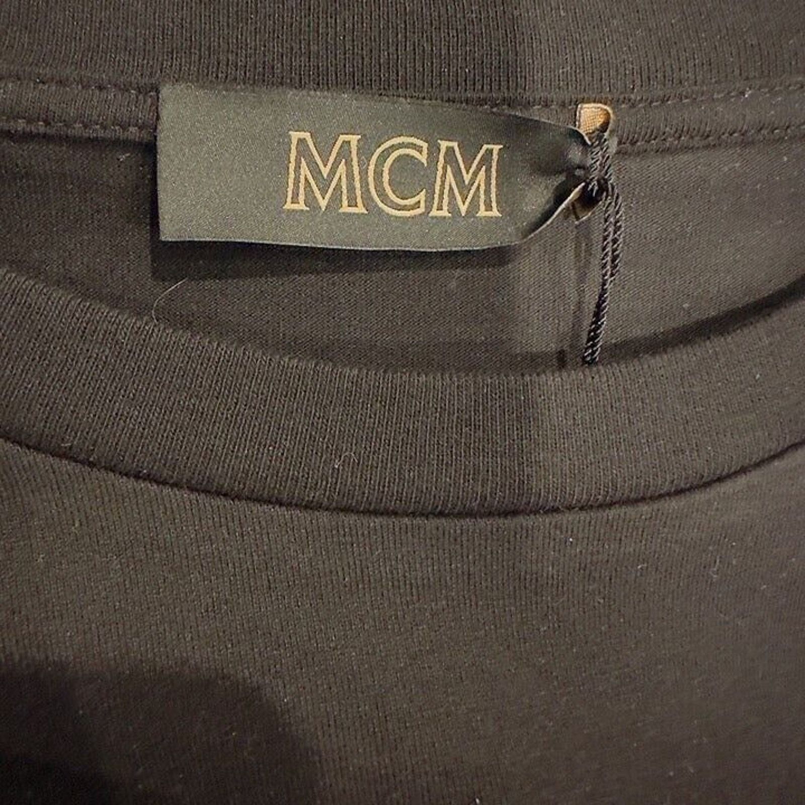 MCM MCM Printed Mono Logo Black T Shirt Size US M / EU 48-50 / 2 - 3 Thumbnail