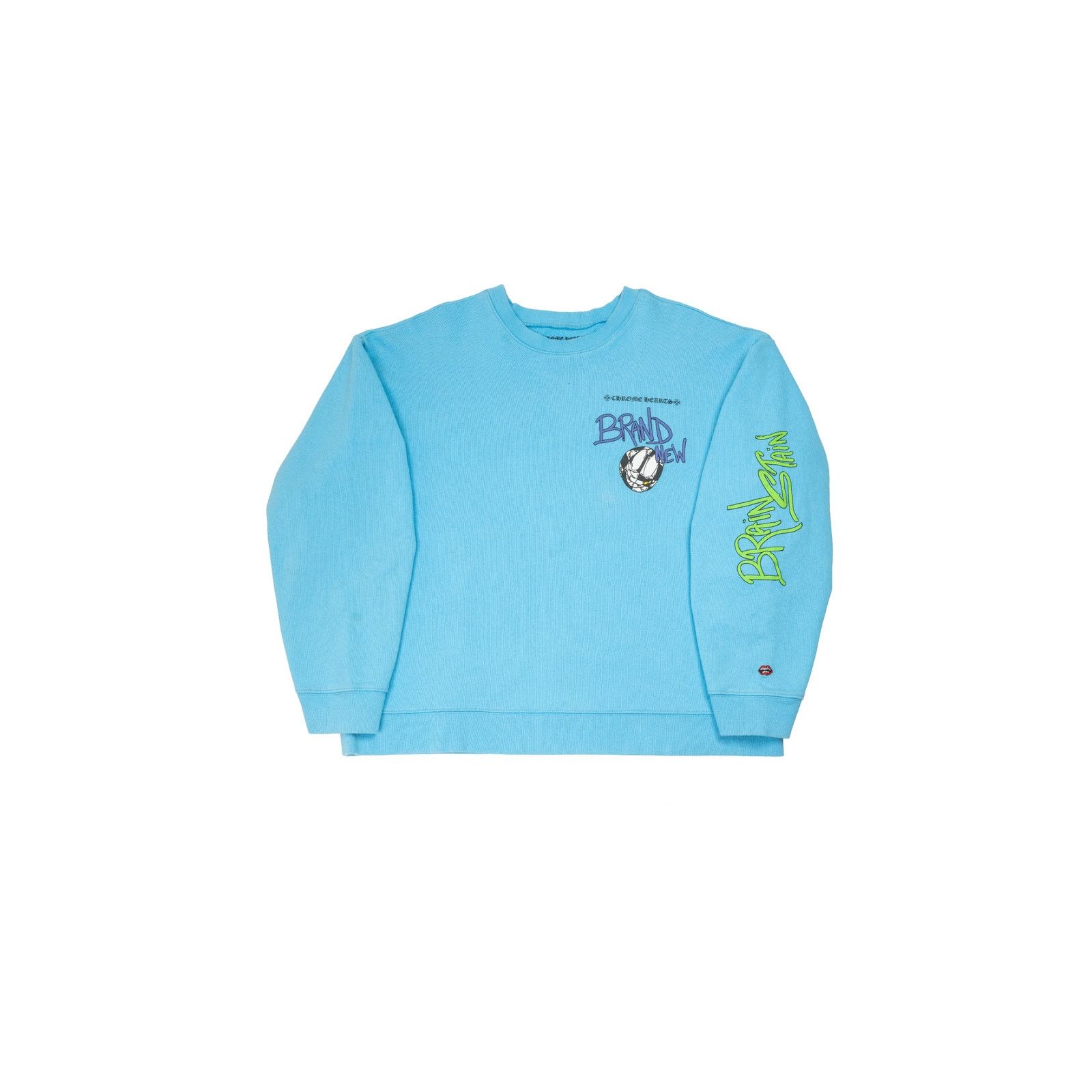 Chrome Hearts Matty Boy Brain New Crewneck Sweatshirt 'Blue' Size US M / EU 48-50 / 2 - 1 Thumbnail