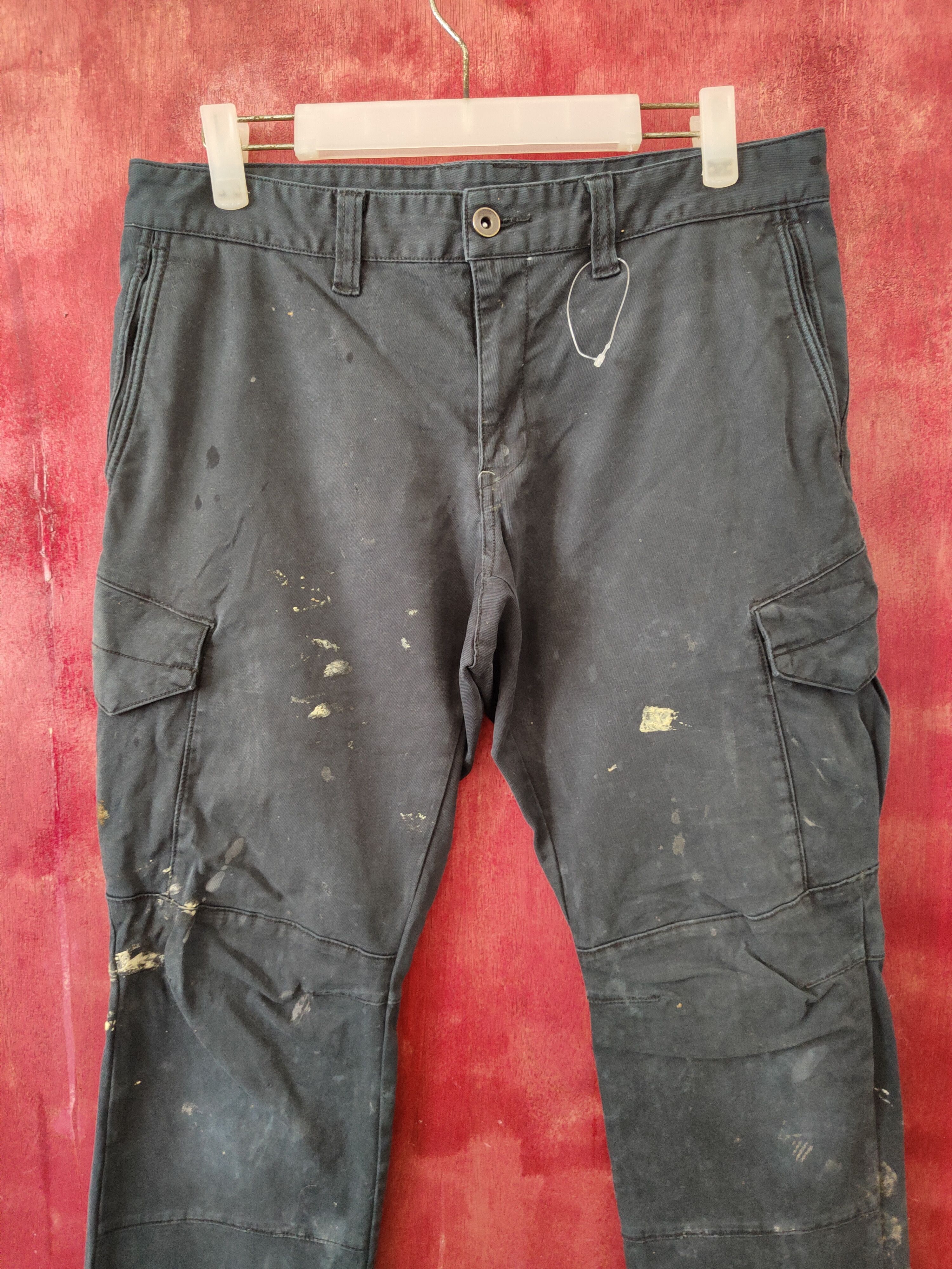 Japanese Brand BG Dark Blue Multipocket Tactical Cargo Pants #S2138 Size US 32 / EU 48 - 2 Thumbnail