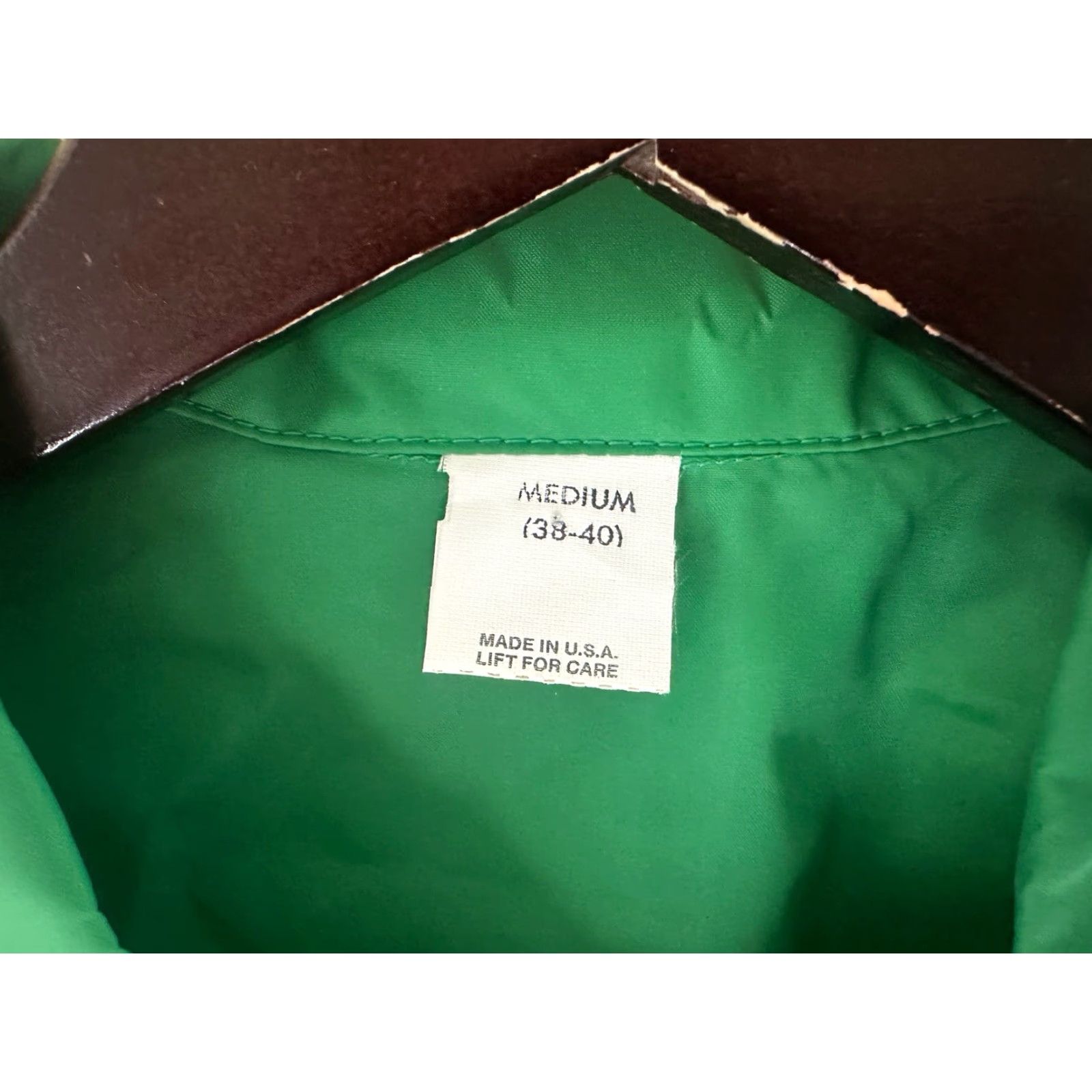 Vintage VINTAGE mens 80s COACHES JACKET Windbreaker One: M Green 100% Nylon NWOT Deadstock Made in USA Mens Small? Size US M / EU 48-50 / 2 - 5 Thumbnail