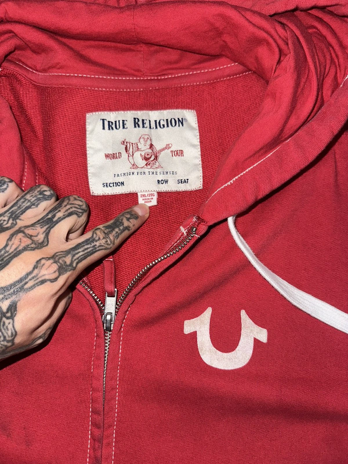 True Religion × Vintage True Religion zip hoodie Size US XXL / EU 58 / 5 - 4 Thumbnail