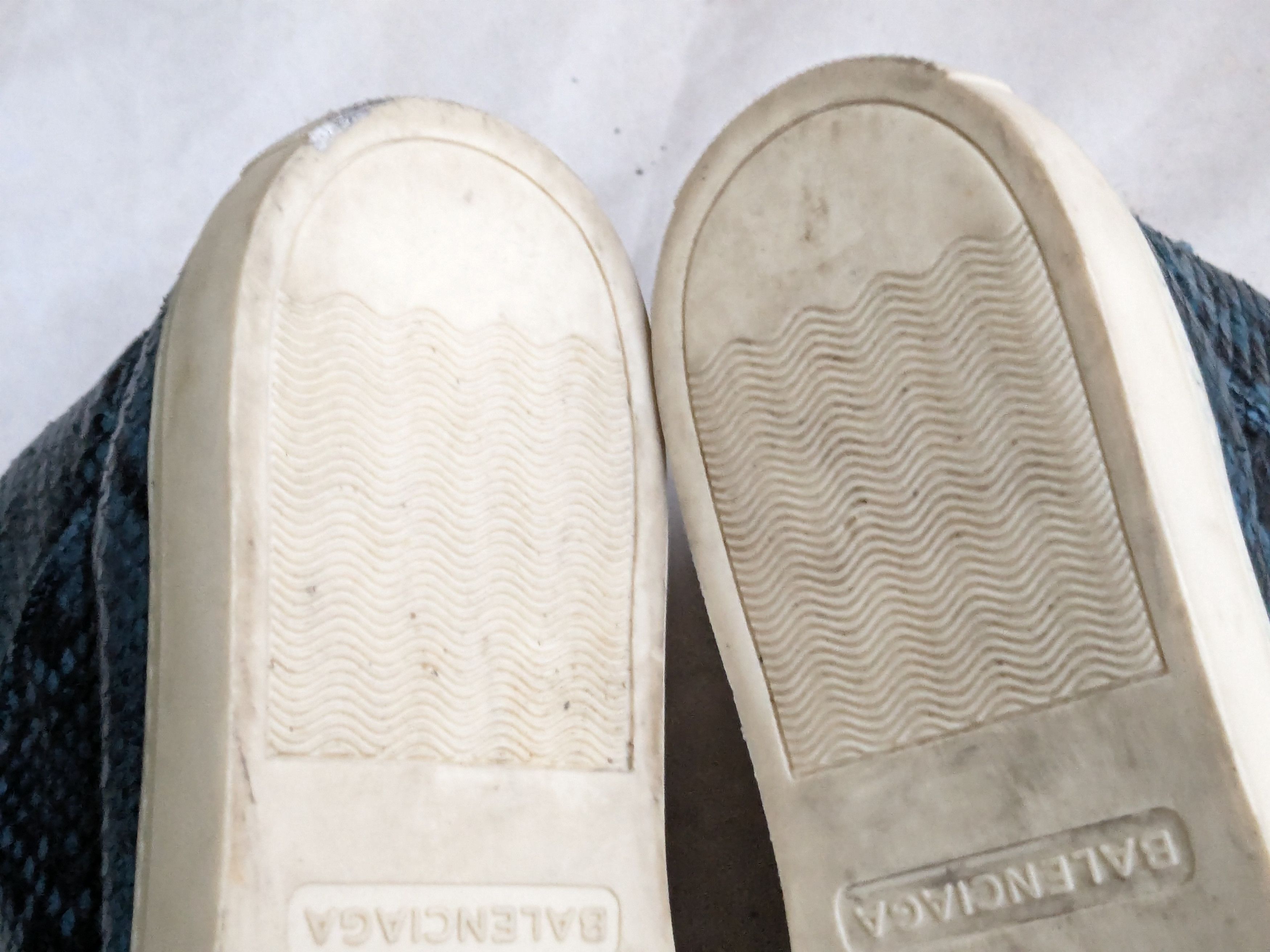 Balenciaga Balenciaga Arena Blue Snakeskin 11 High Tops Leather Size US 11 / EU 44 - 15 Thumbnail