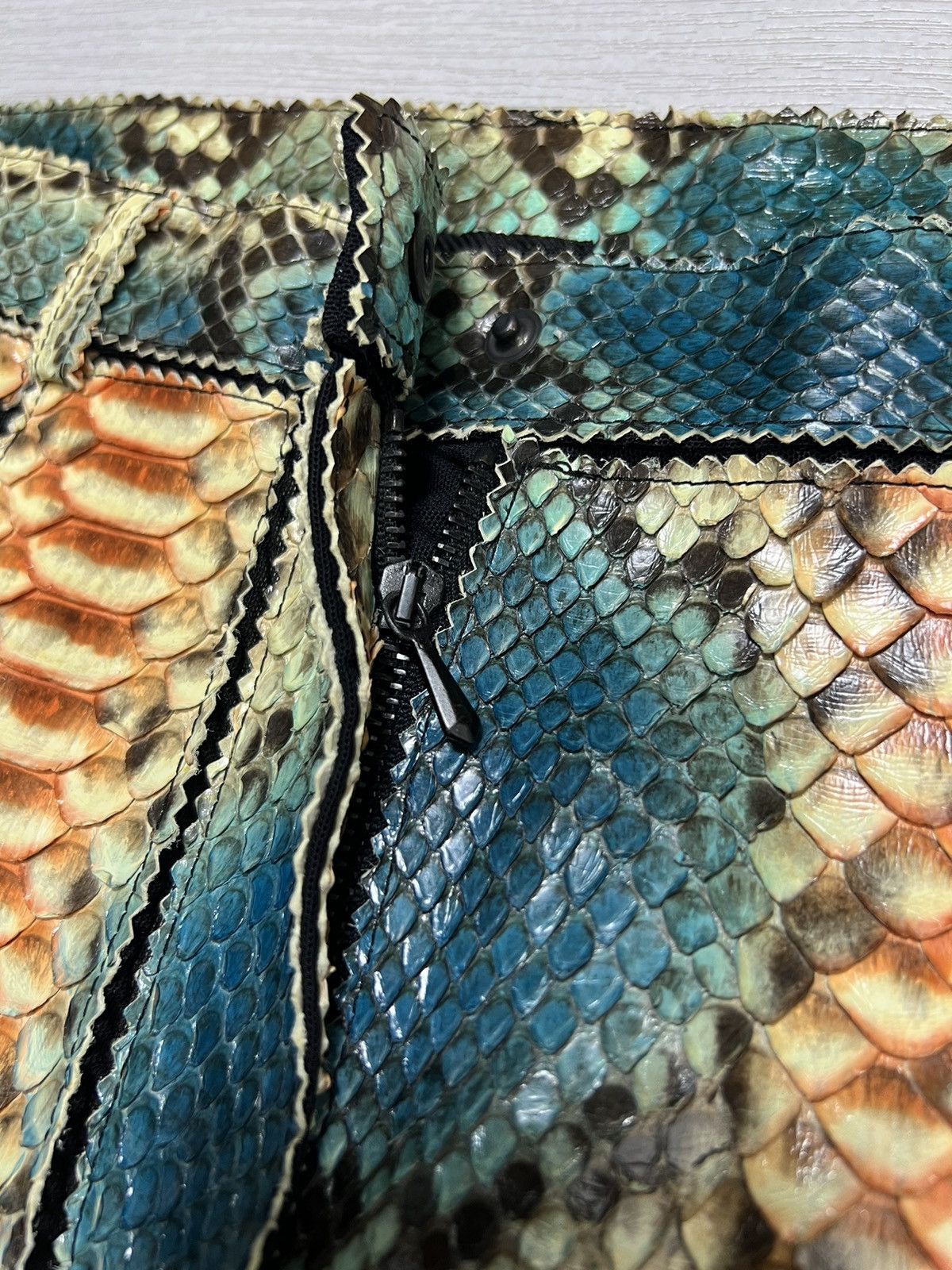 Jean Paul Gaultier Jean Paul Gaultier - S/S 2007 - Phyton Snake Skin Trousers Size US 30 / EU 46 - 6 Thumbnail