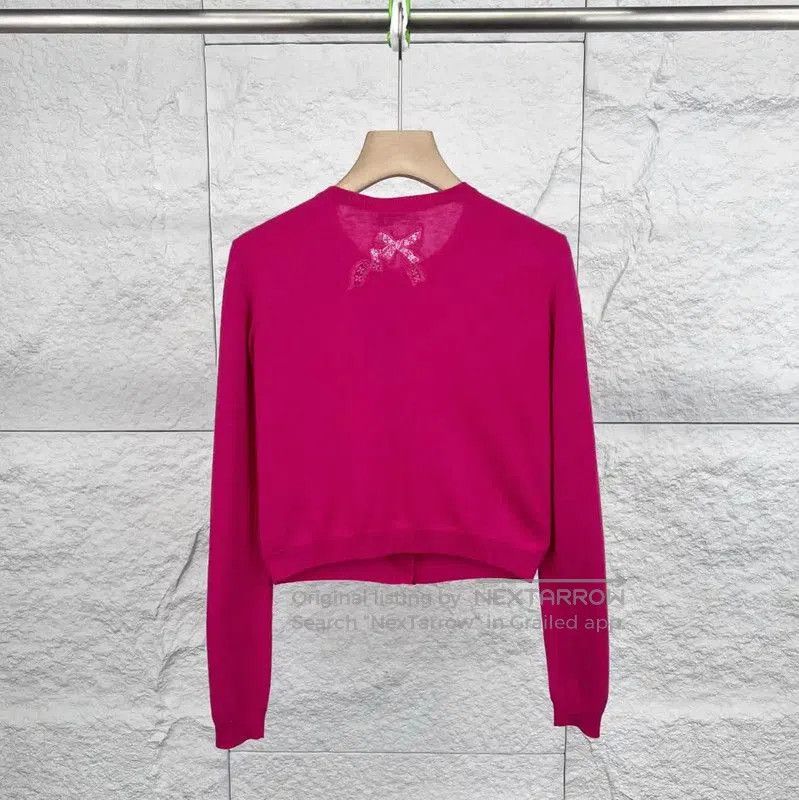 Valentino Valentino Pink Cotton Women's Cardigan . Size S / US 4 / IT 40 - 2 Thumbnail