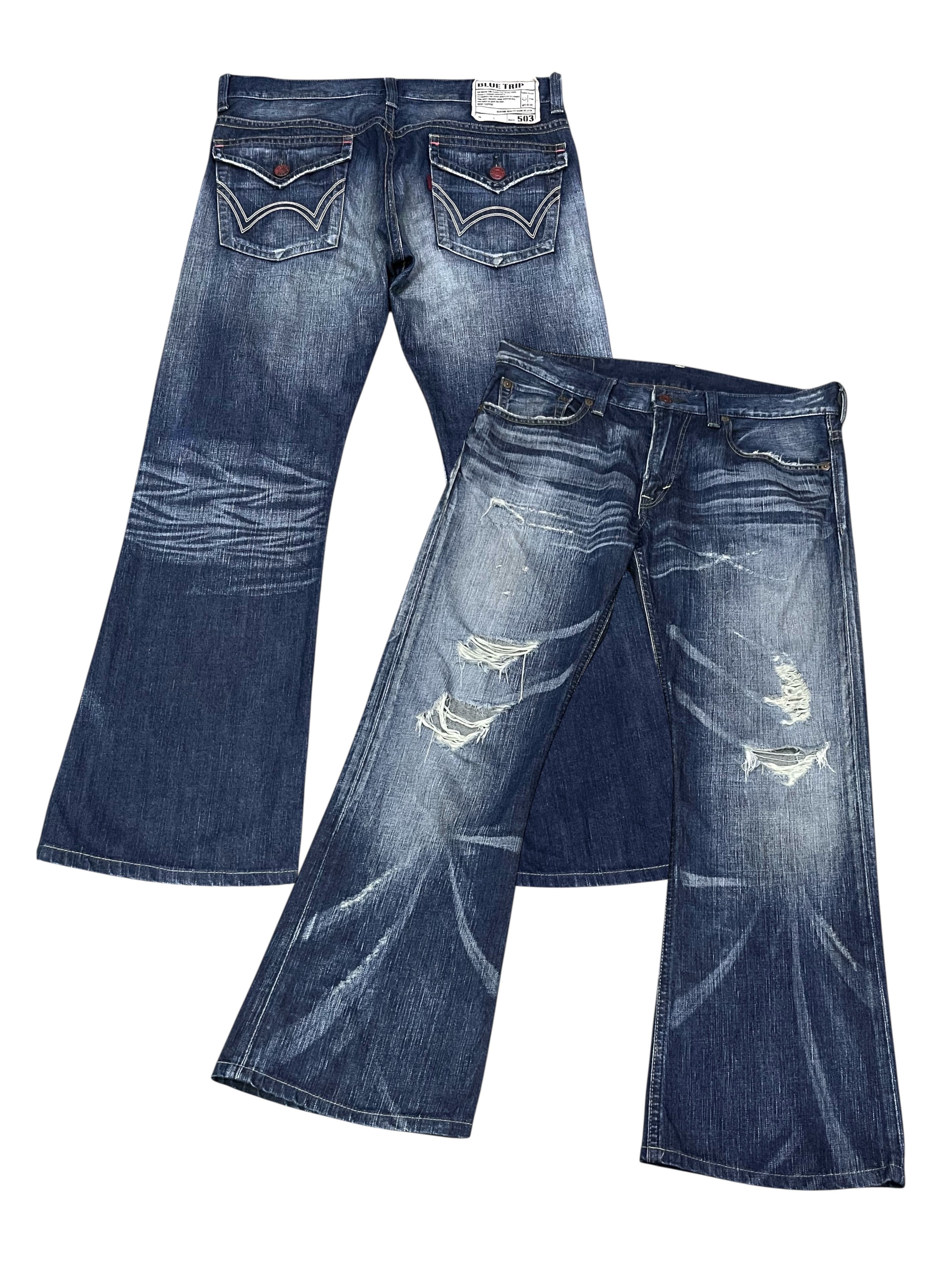 Edwin 503 Blue Trip Jeans | Grailed