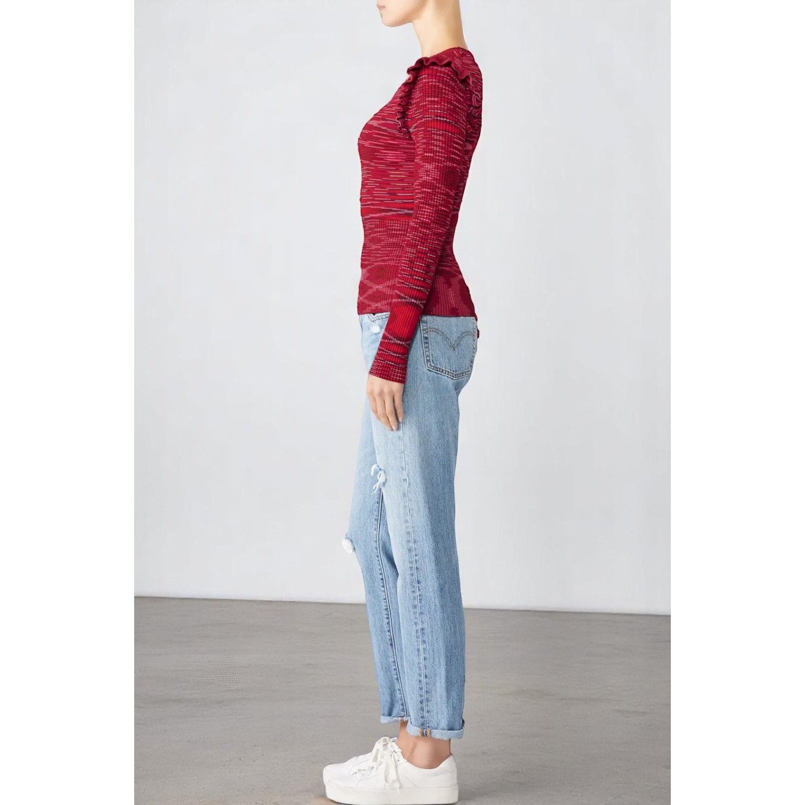 Cinq a Sept Cinq À Sept Salma Pullover Medium Knit Sweater Size M / US 6-8 / IT 42-44 - 4 Thumbnail