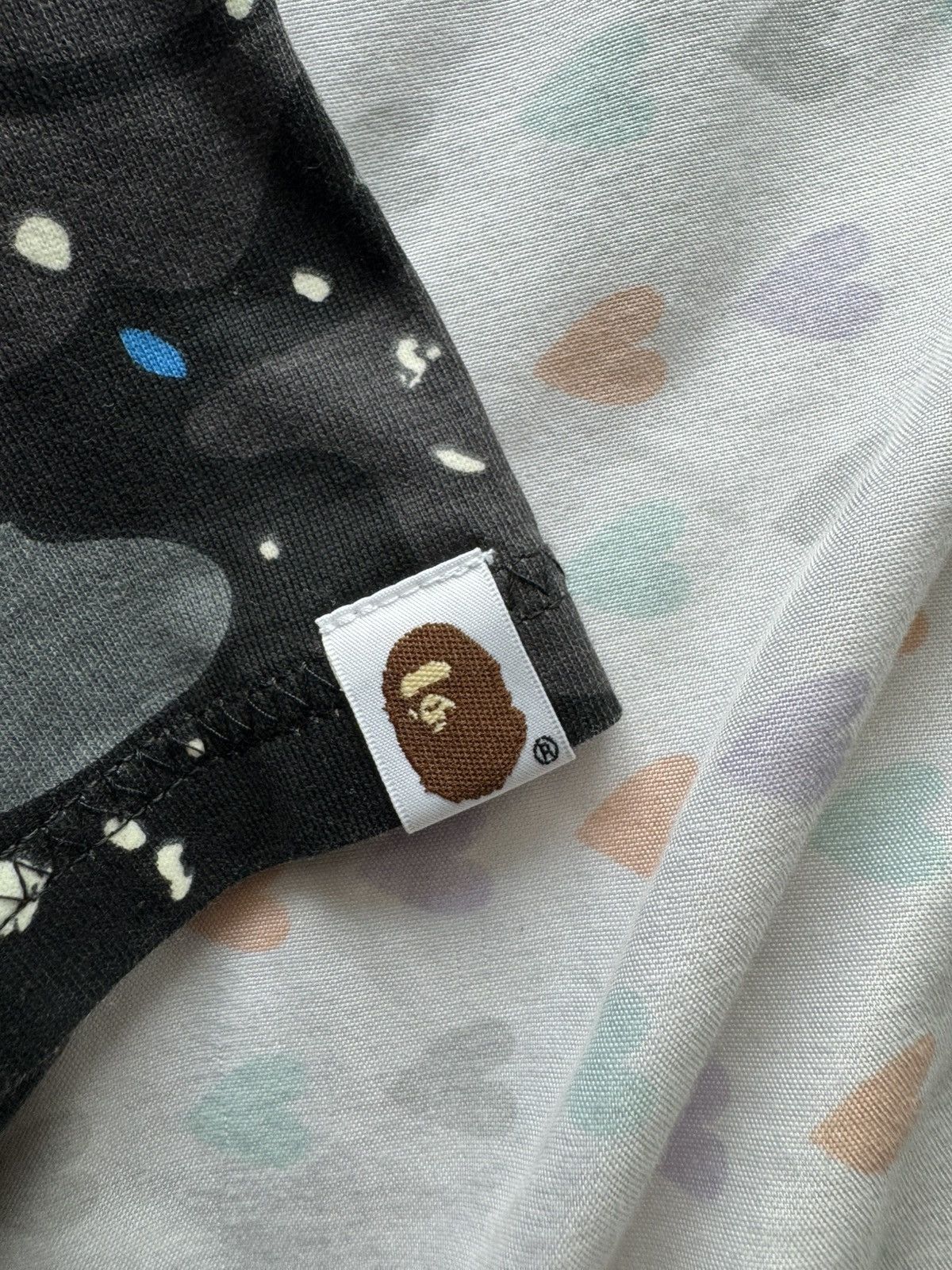 Bape Bape space camo shark tee Size US L / EU 52-54 / 3 - 4 Thumbnail