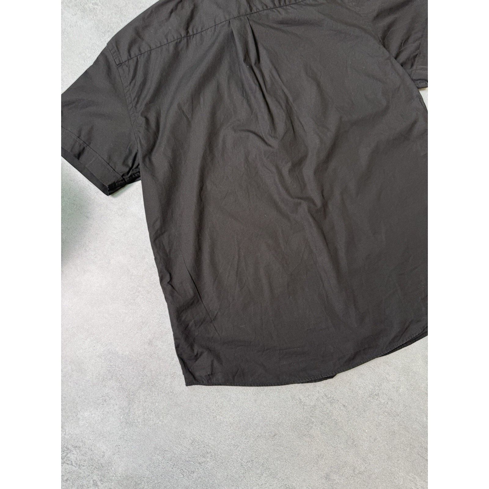 Armani × Armani Collezioni Vintage Armani Jeans Button up Short Sleeve Shirt Black Size US XL / EU 56 / 4 - 13 Thumbnail