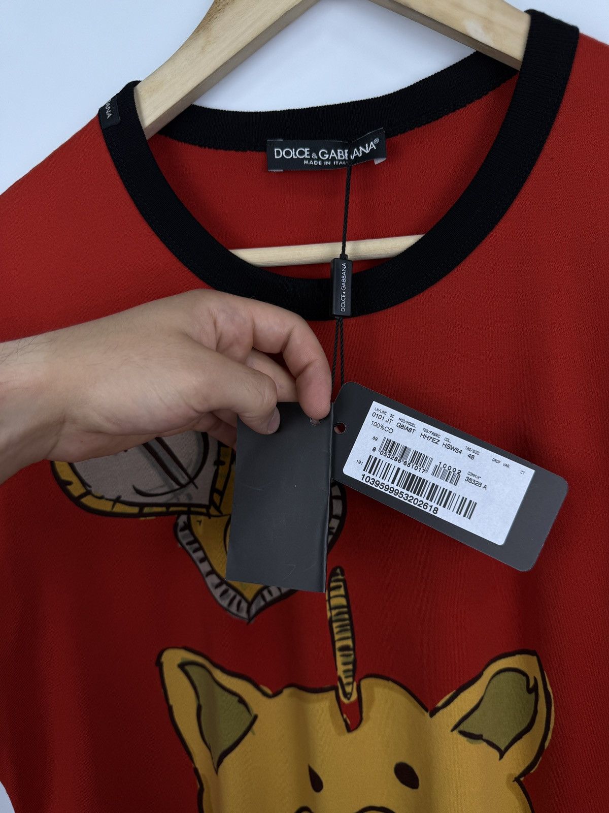 Dolce & Gabbana 🇮🇹 Dolce & Gabbana Chinese New Year Pig T-Shirt Made in Italy Size US M / EU 48-50 / 2 - 9 Thumbnail