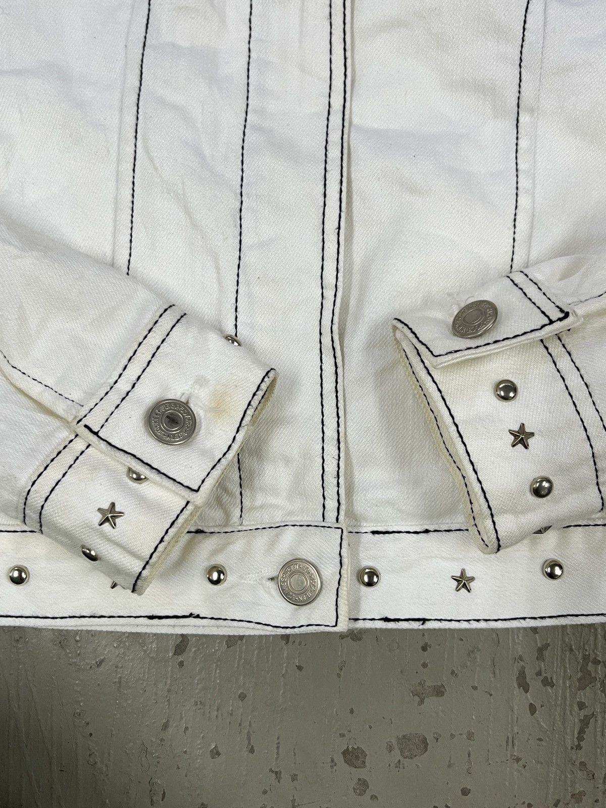 14th Addiction Celine Kmrii Midas Led Rechwe Style Studded Trucker Jacket Size US S / EU 44-46 / 1 - 11 Thumbnail