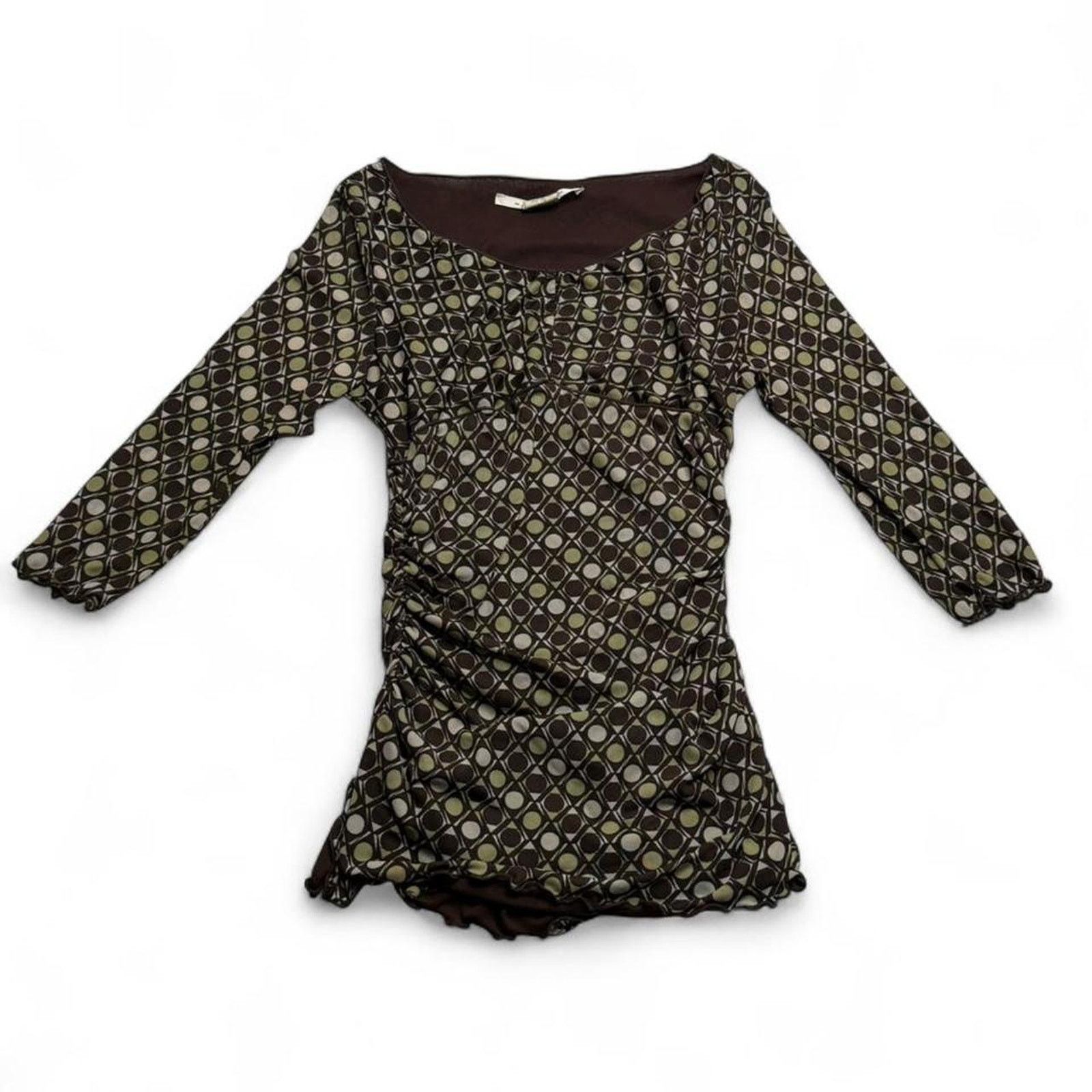 Other Max Studio green brown ruching office siren fairycore Size M Size M / US 6-8 / IT 42-44 - 1 Thumbnail