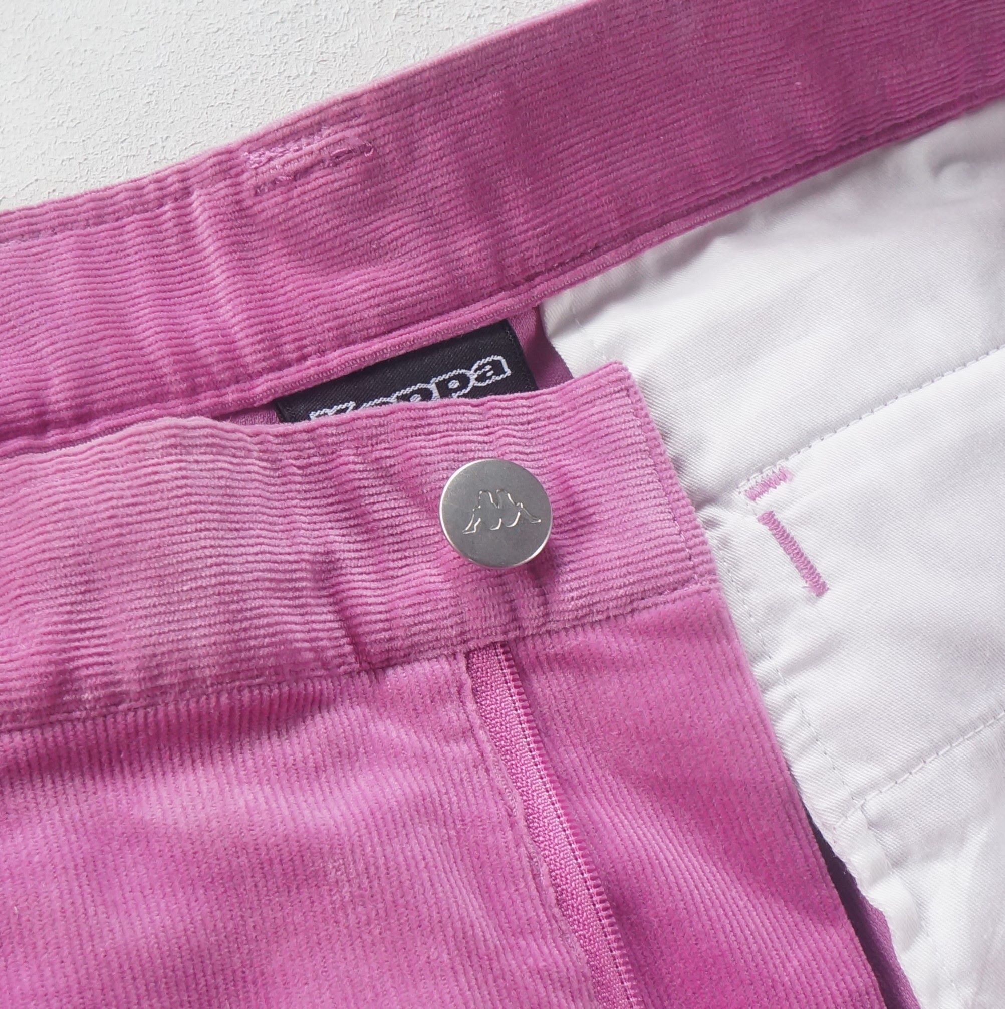 Kappa Kappa Pink Multi Pockets Cargo Corduroy Pants Size 30" / US 8 / IT 44 - 7 Thumbnail