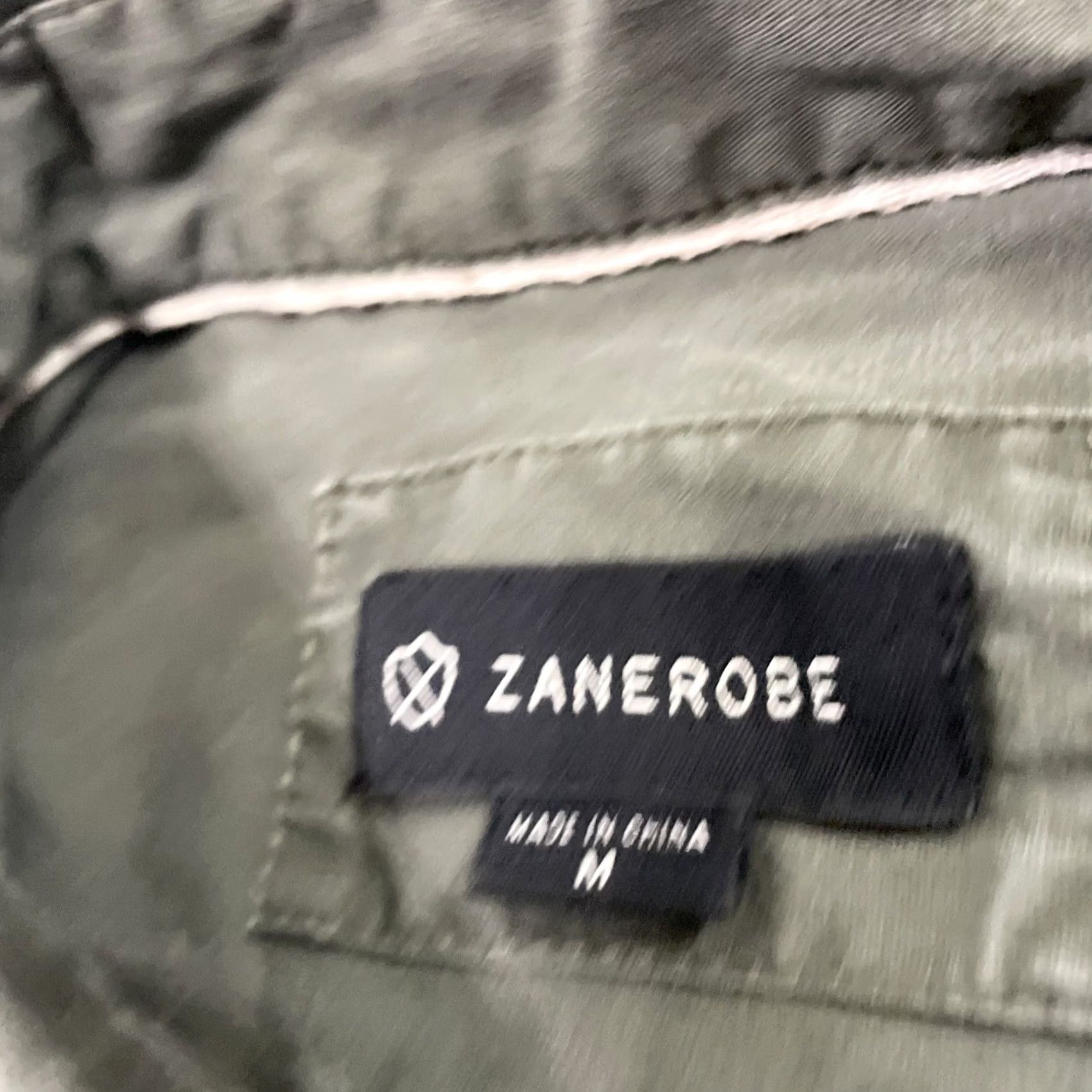 Zanerobe ZANEROBE Button-Up Shirt Men M Green Gray with Pockets, Metal Snap Button, Workwear Outfits Outdoors Size US M / EU 48-50 / 2 - 7 Thumbnail