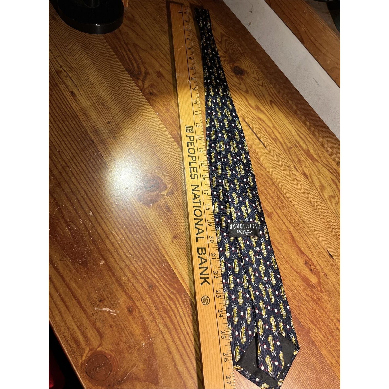 Other NOVEL-TIES by Roffe VTG Navy Blue Men’s Golf Club Silk Tie Size ONE SIZE - 6 Thumbnail