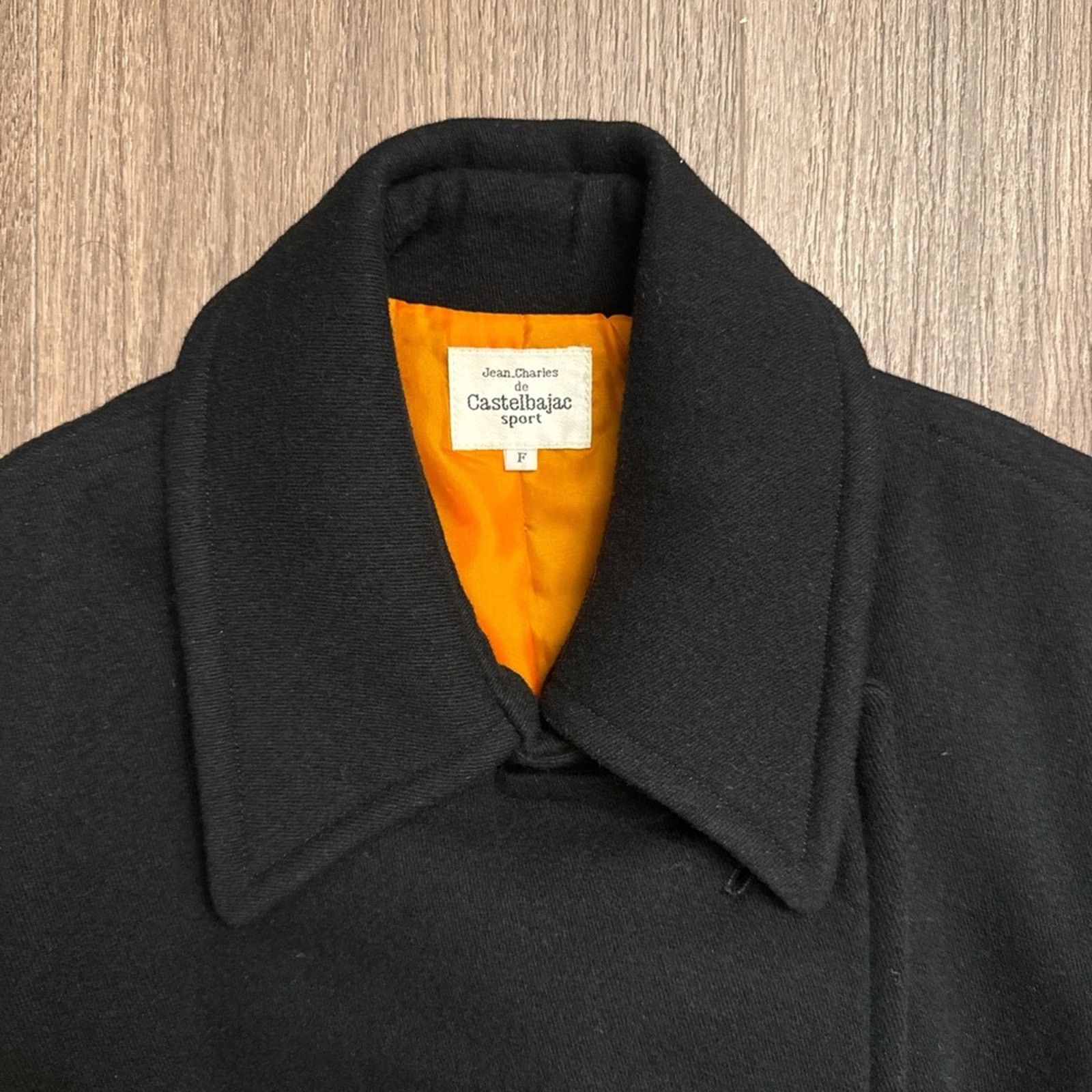 Jean Charles De Castelbajac Castelbajac wool Black Graphic Text Coat Small Size S / US 4 / IT 40 - 2 Thumbnail