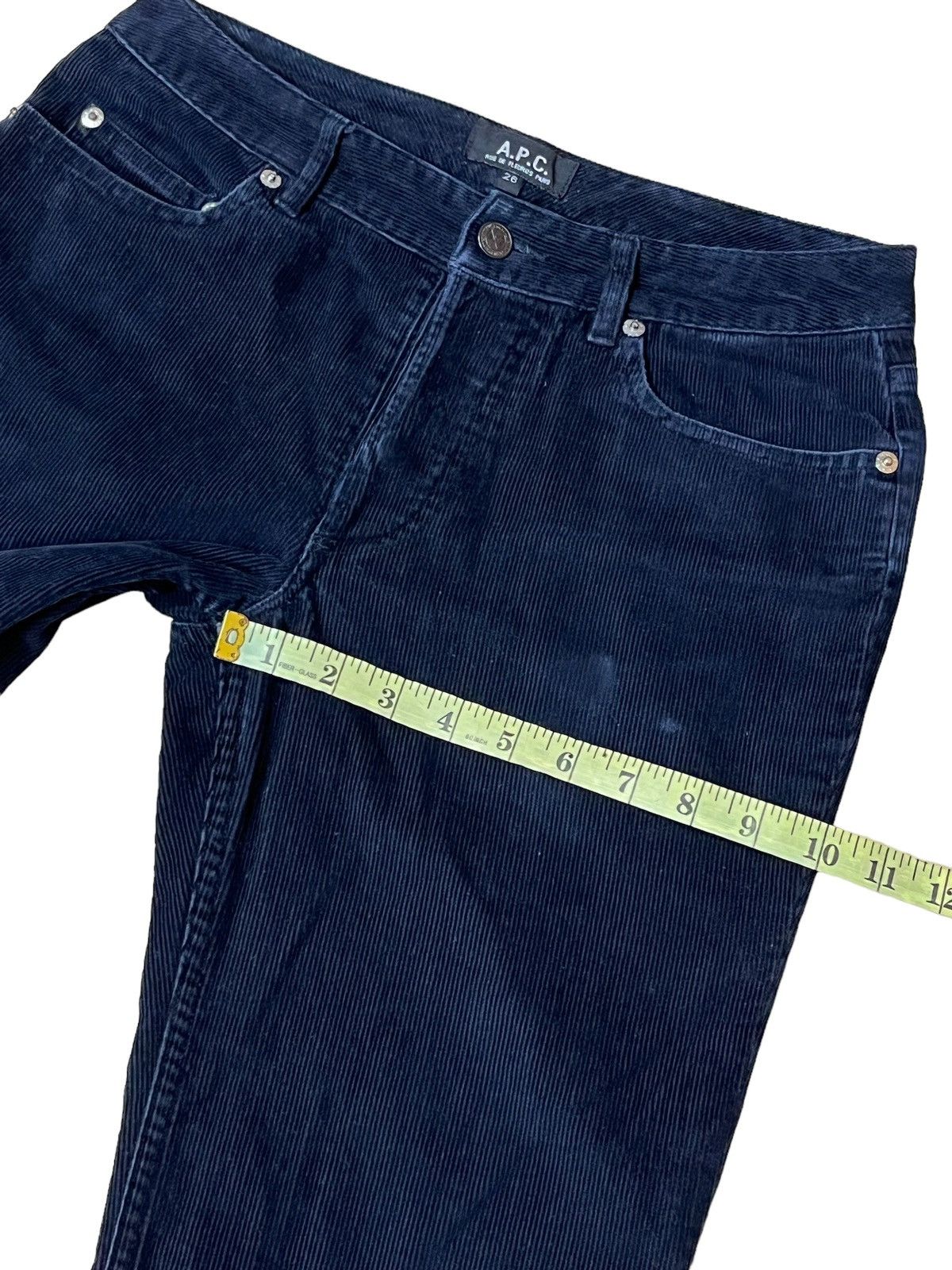 A.P.C. A.P.C RUE DE FLEURUS CORDUROY SUPER BLACK JEANS Size US 29 - 11 Thumbnail