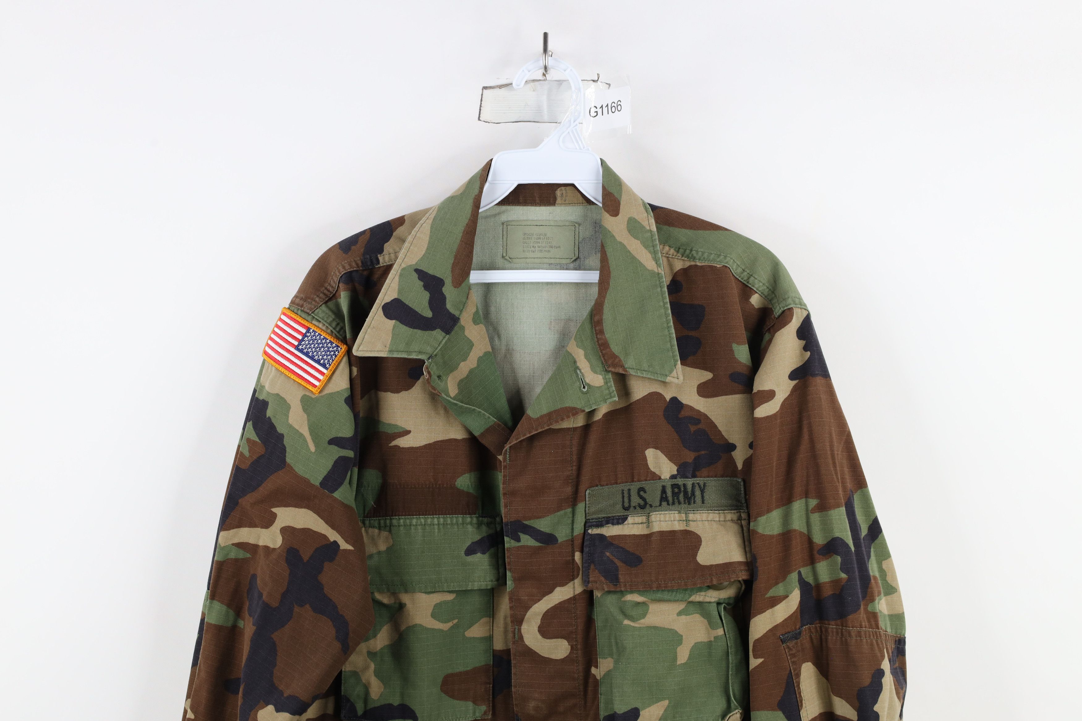 Vintage Vintage 90s Military Woodland Camouflage Combat Jacket USA Size US M / EU 48-50 / 2 - 2 Thumbnail