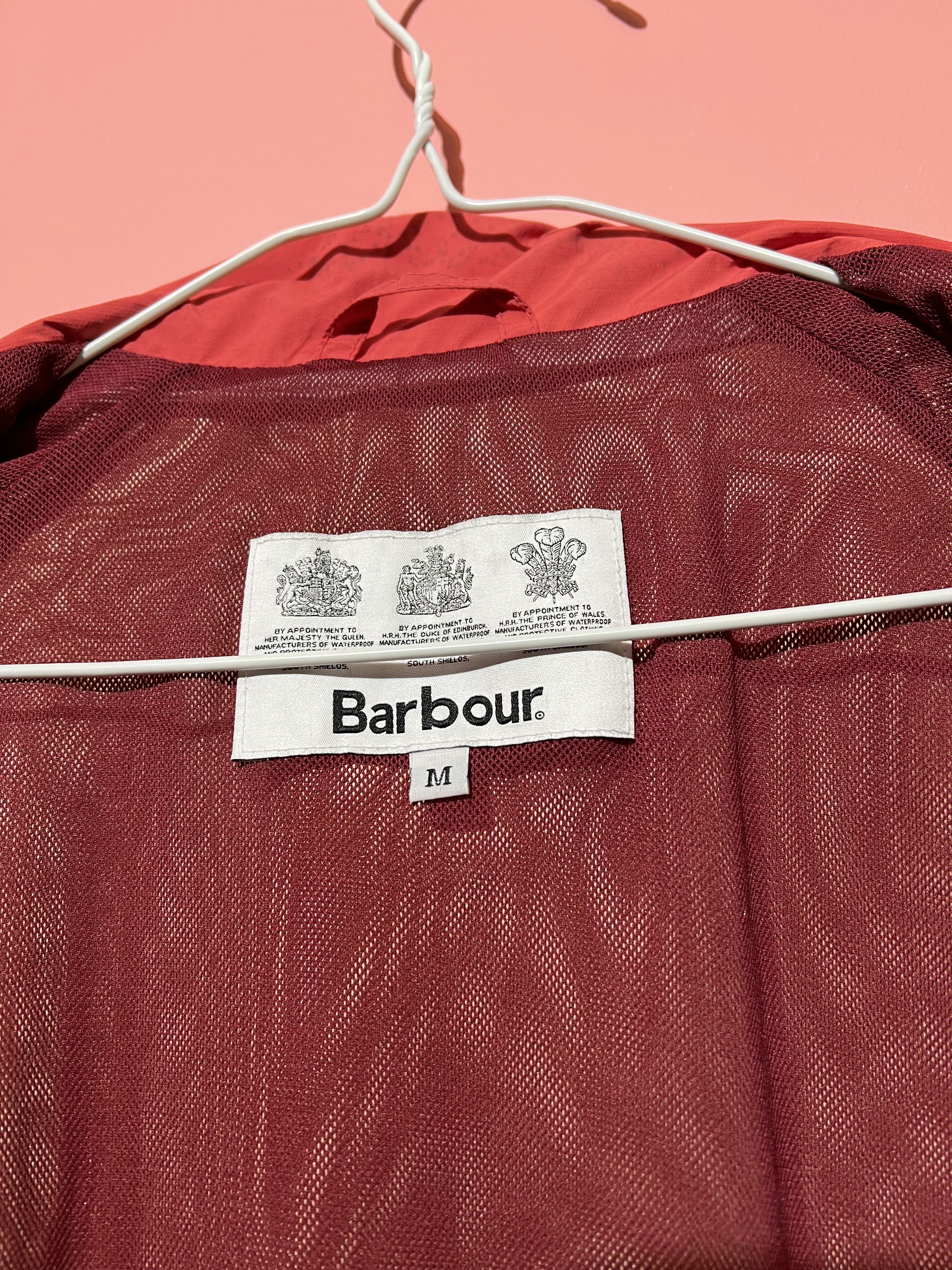 Barbour Barbour red bomber jacket logo streetwear uk England Size US M / EU 48-50 / 2 - 7 Thumbnail