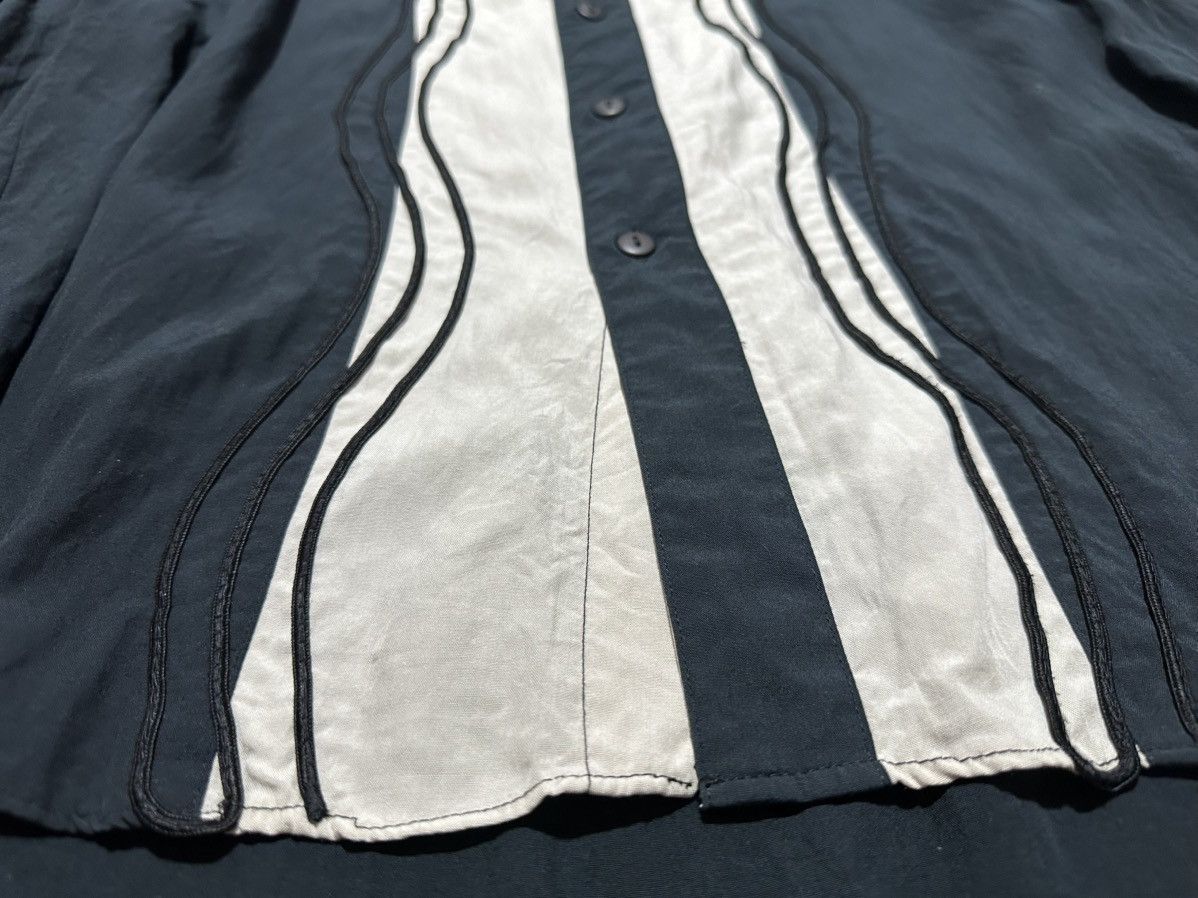 Japanese Brand 🔥Vintage Japanese Mia Sirocco Striped Embroidered Shirt Goth Size US L / EU 52-54 / 3 - 7 Thumbnail