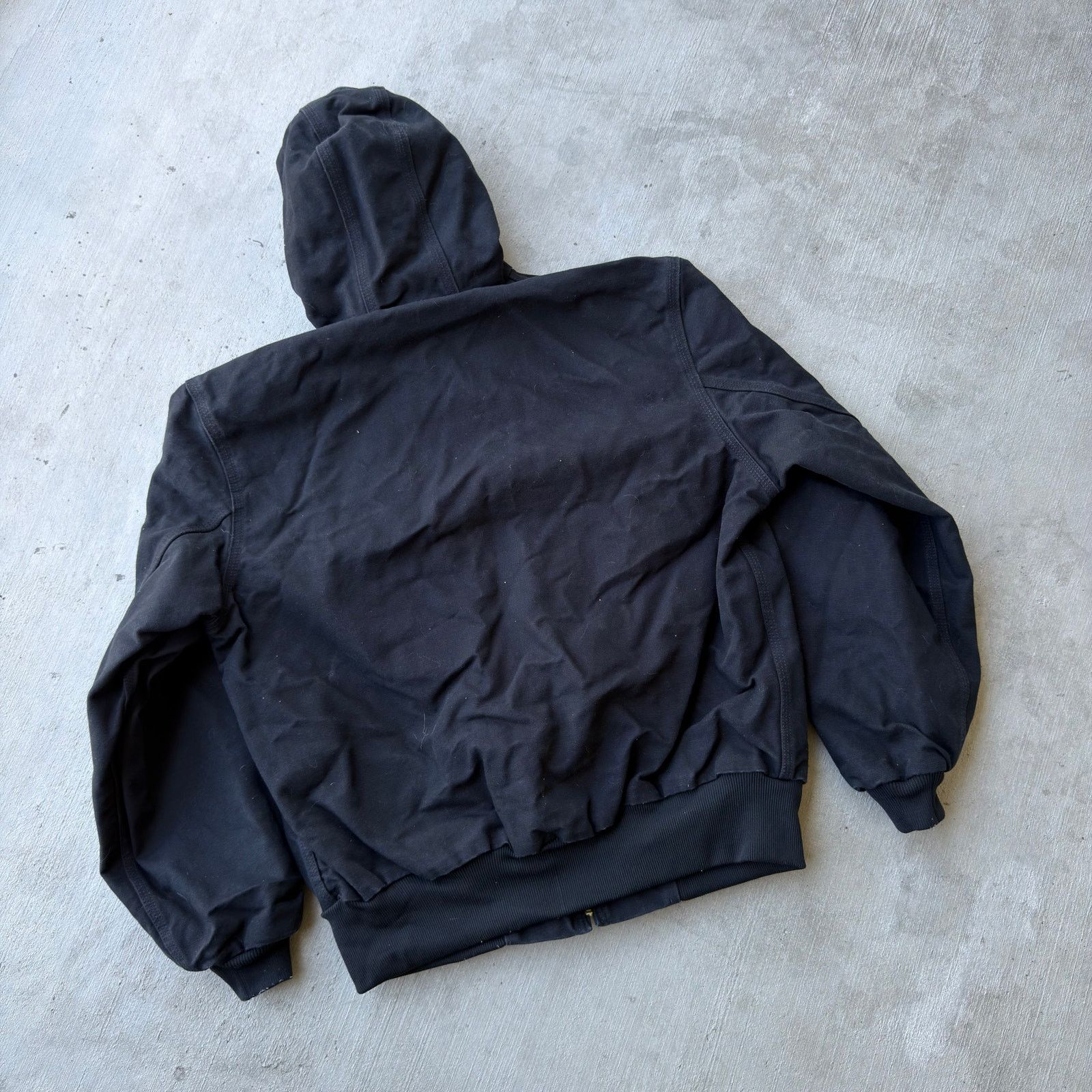 Carhartt × Vintage Carhartt J131 black hooded work wear jacket Size US L / EU 52-54 / 3 - 6 Thumbnail